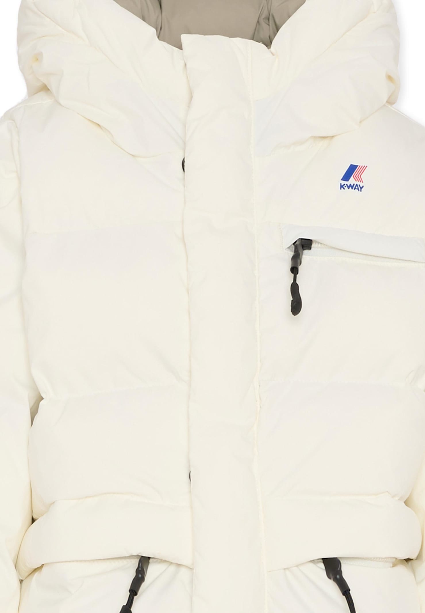 K-way White Down Jacket For Kids In White