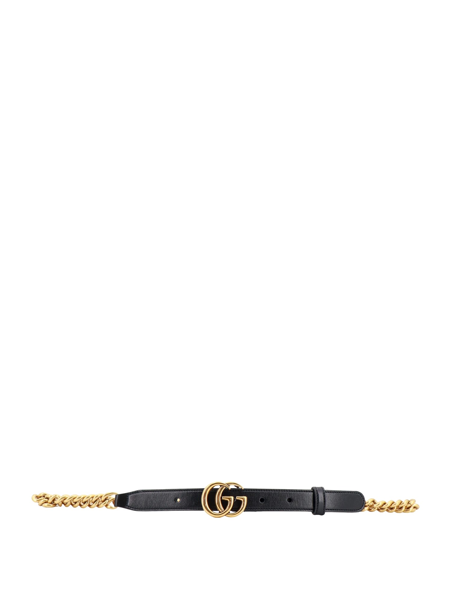 Shop Gucci Gg Marmont Belt In Black