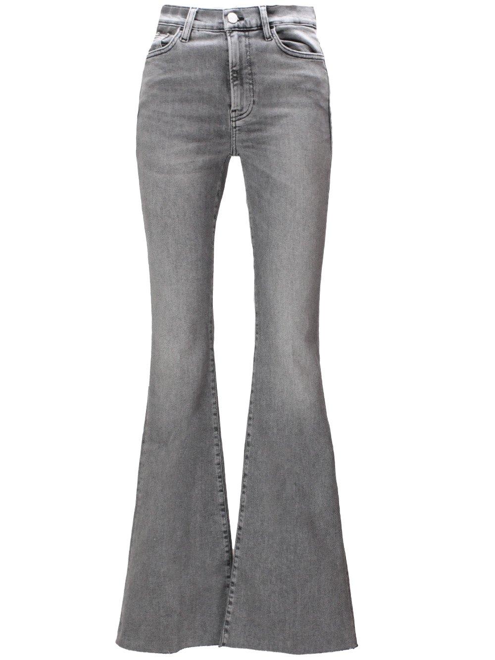 Shop Frame Le High Flare High Waist Jeans In Grey