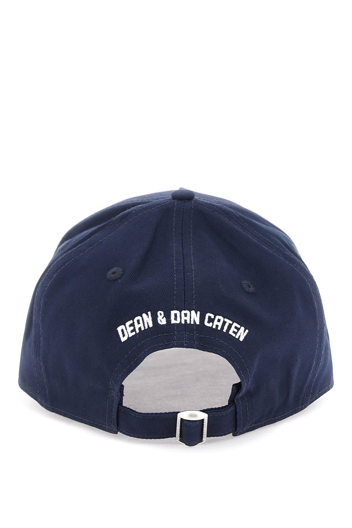 Dsquared2 Cappello Da Baseball Effetto Vissuto In Navy (blue)