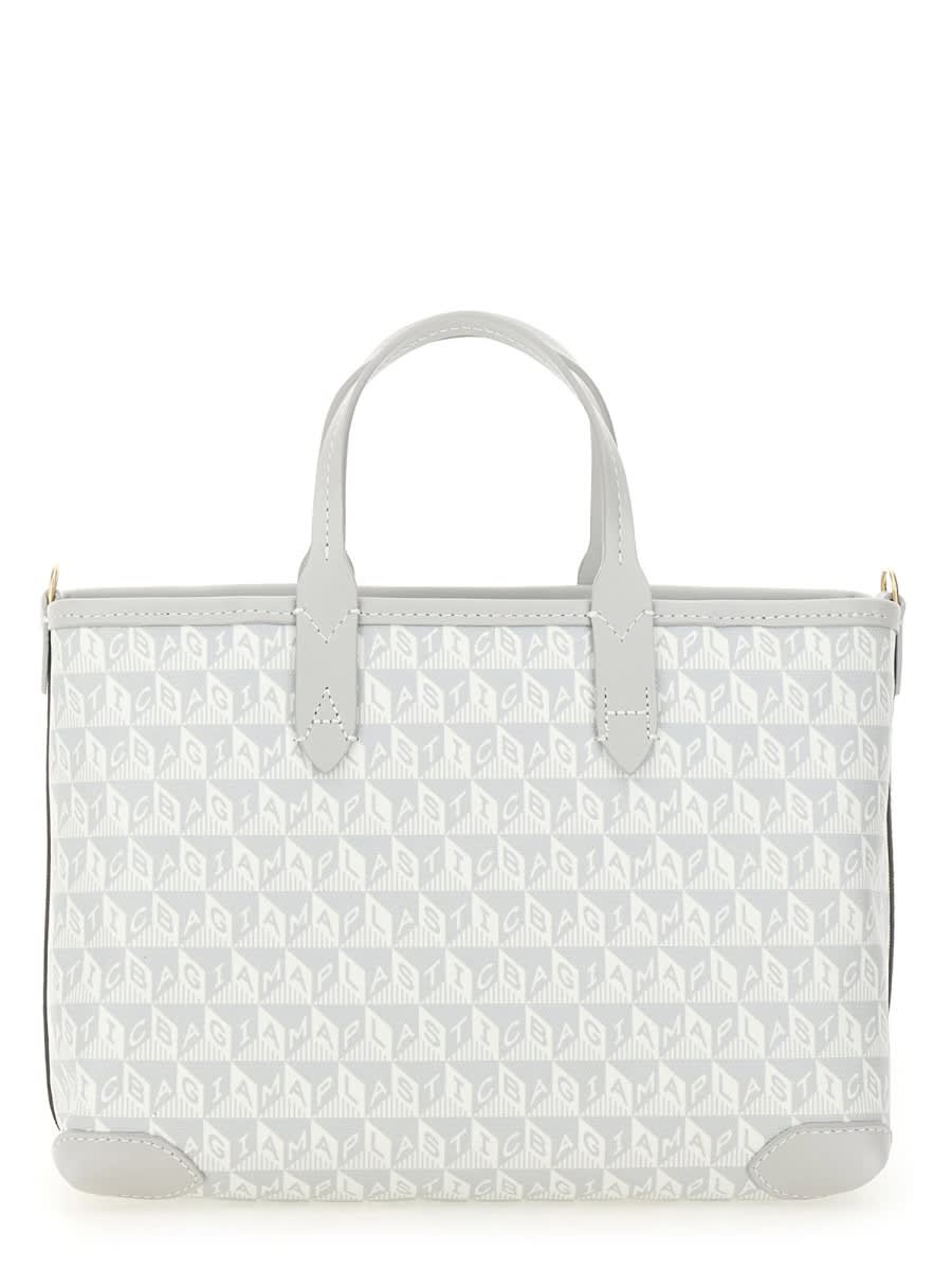 Shop Anya Hindmarch I Am A Plastic Bag Wink Tote Bag Xs In Multicolour