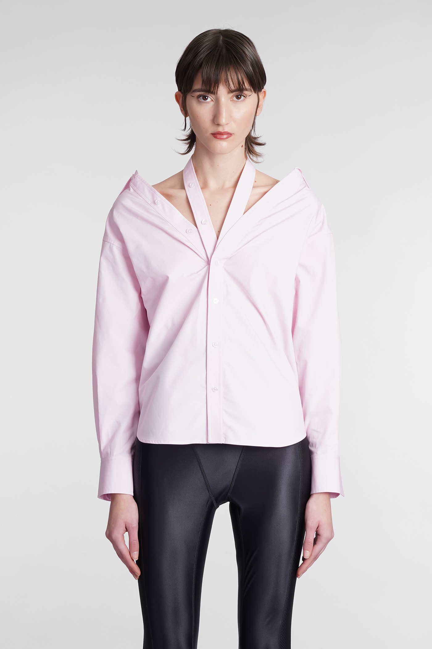 Alexander Wang Shirt In Rose-pink Cotton