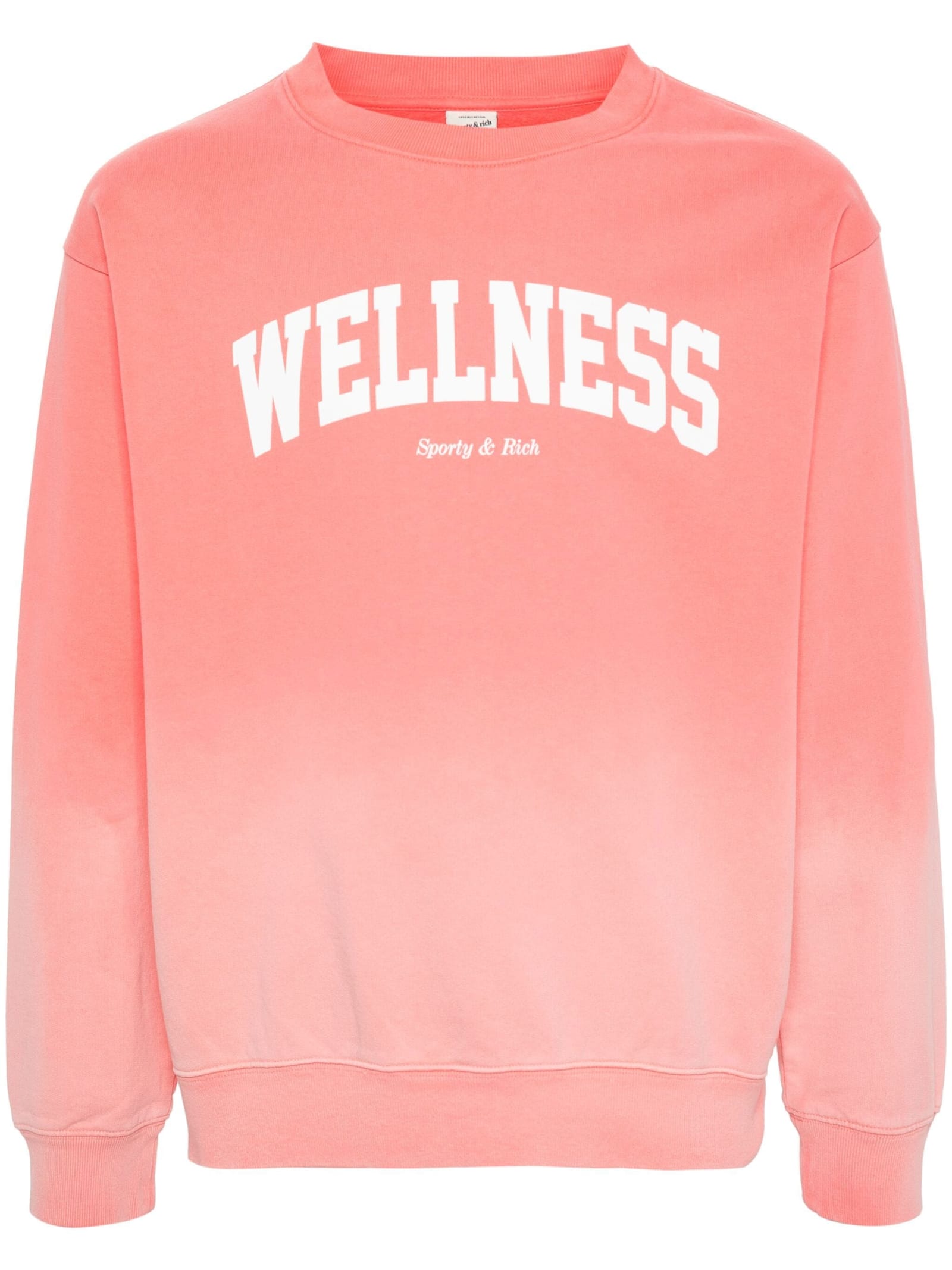 Shop Sporty & Rich Wellness Ivy Crewneck In Dip Dye Pink