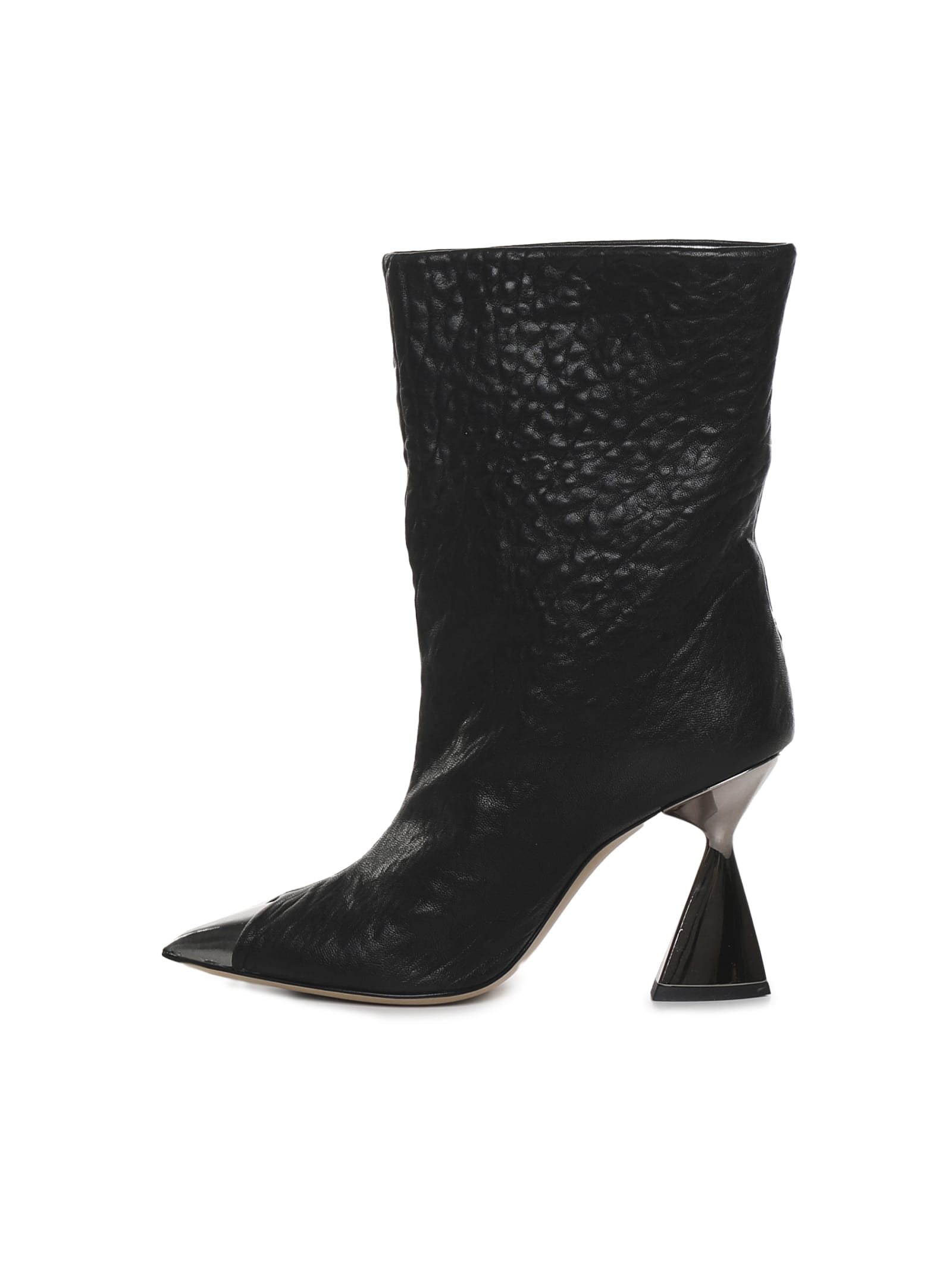 Shop Alchimia Ankle Boots With Contrasting Toe In Black