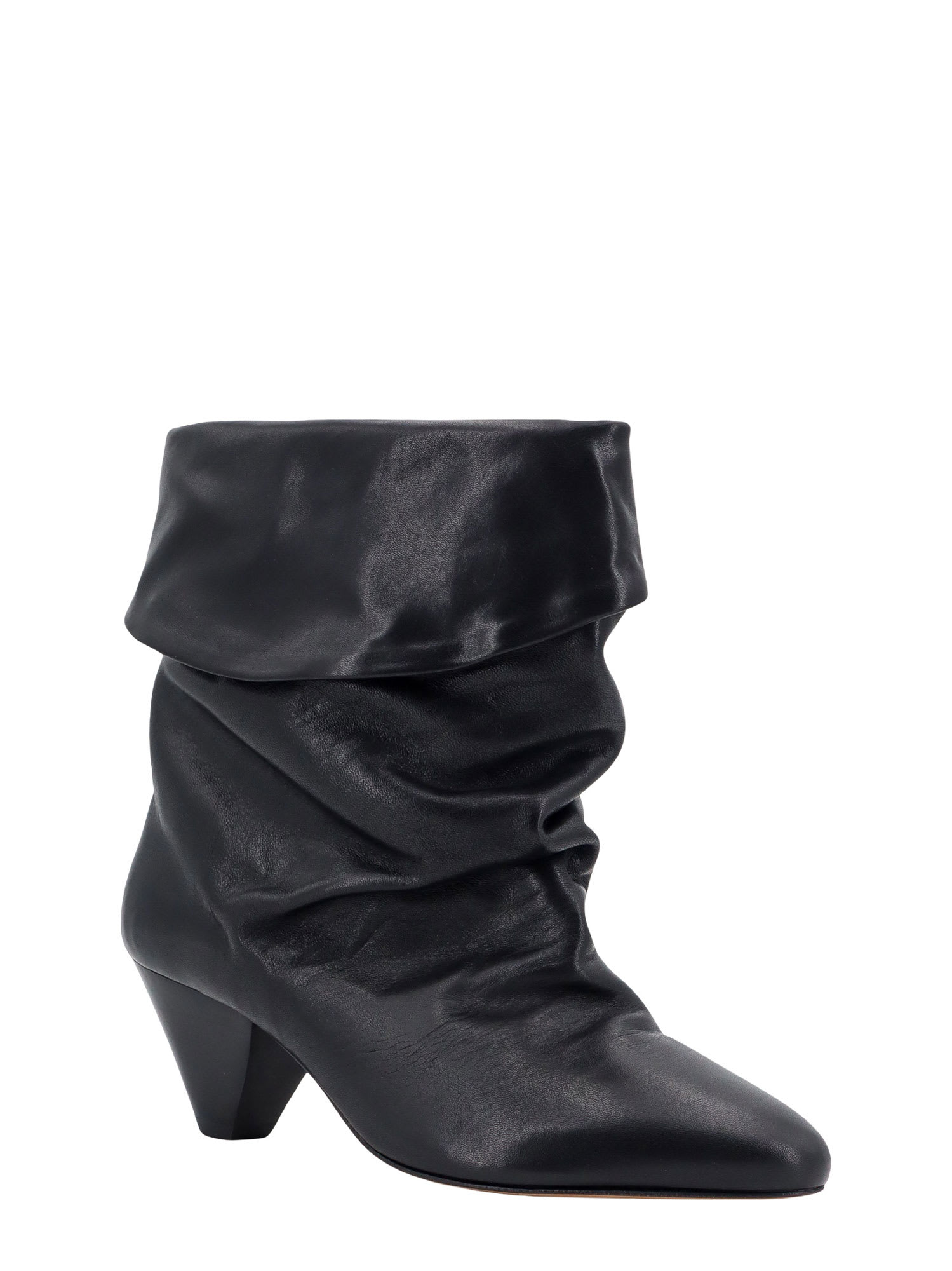 Shop Isabel Marant Ryska Ankle Boots In Black