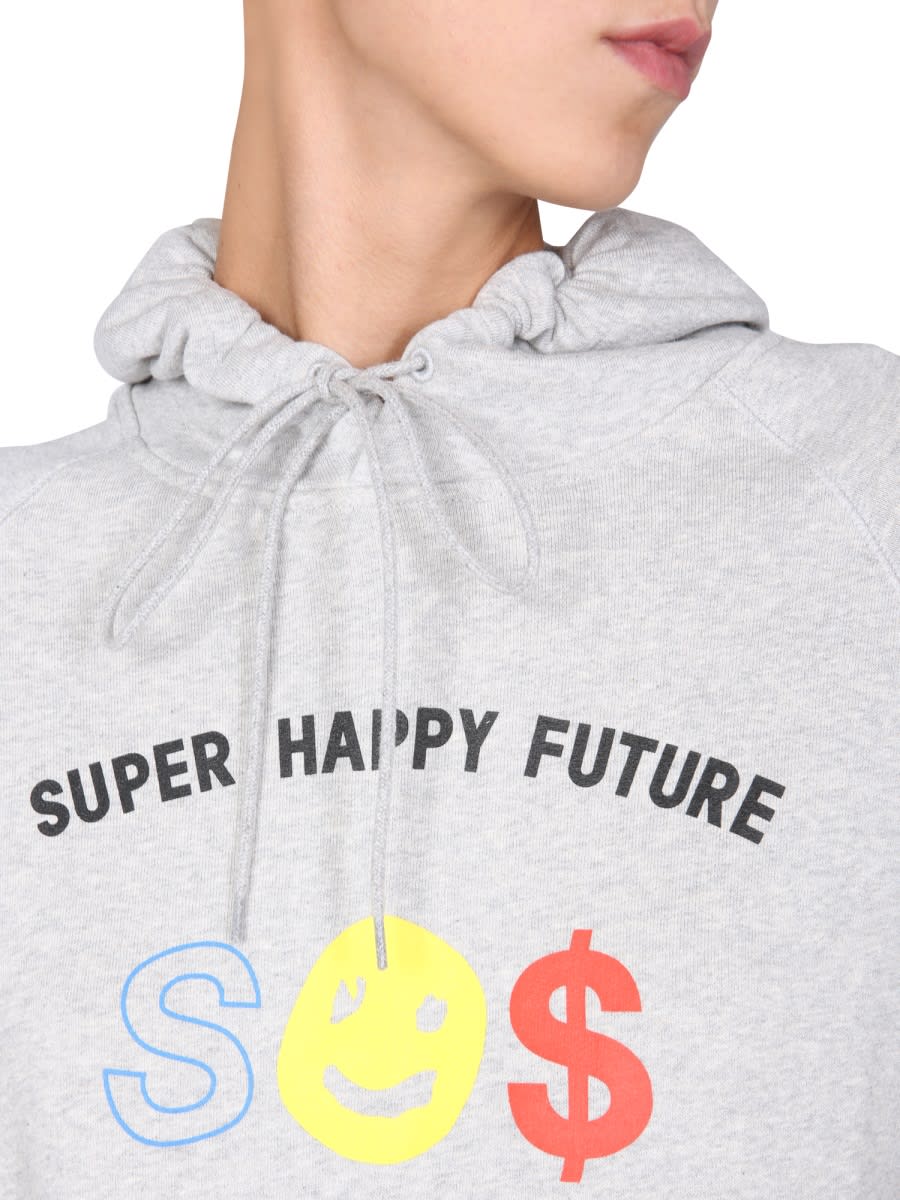 Shop Etre Cecile Super Happy Future Sweatshirt In Grey