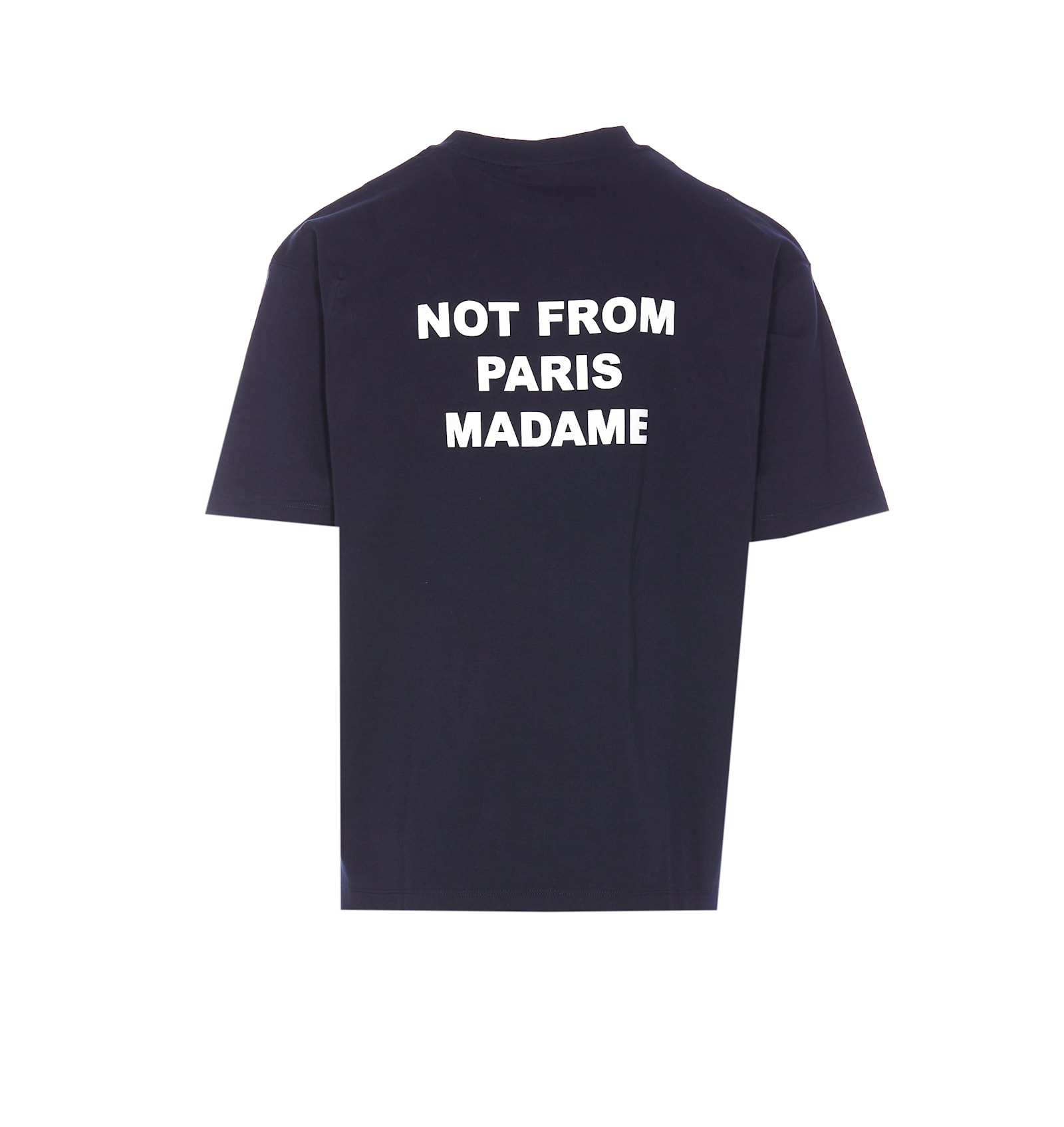 Drôle De Monsieur Drole De Monsieur Le T Shirt Slogan In Blue