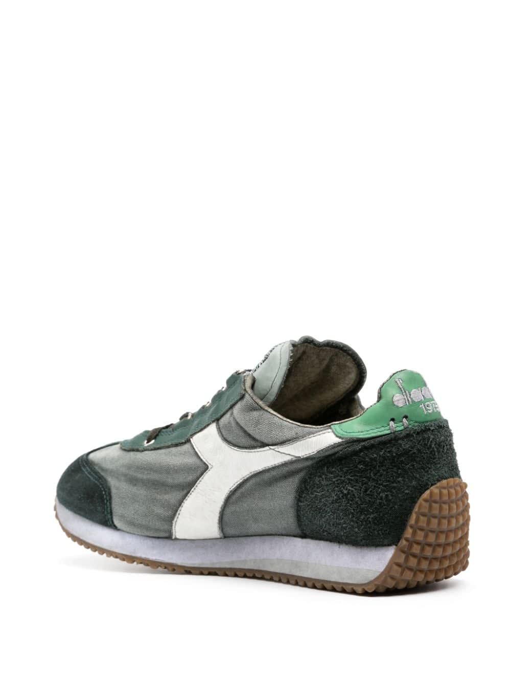 Shop Diadora Equipe H Dirty Stone Wash Evo Sneakers In Slate Grey