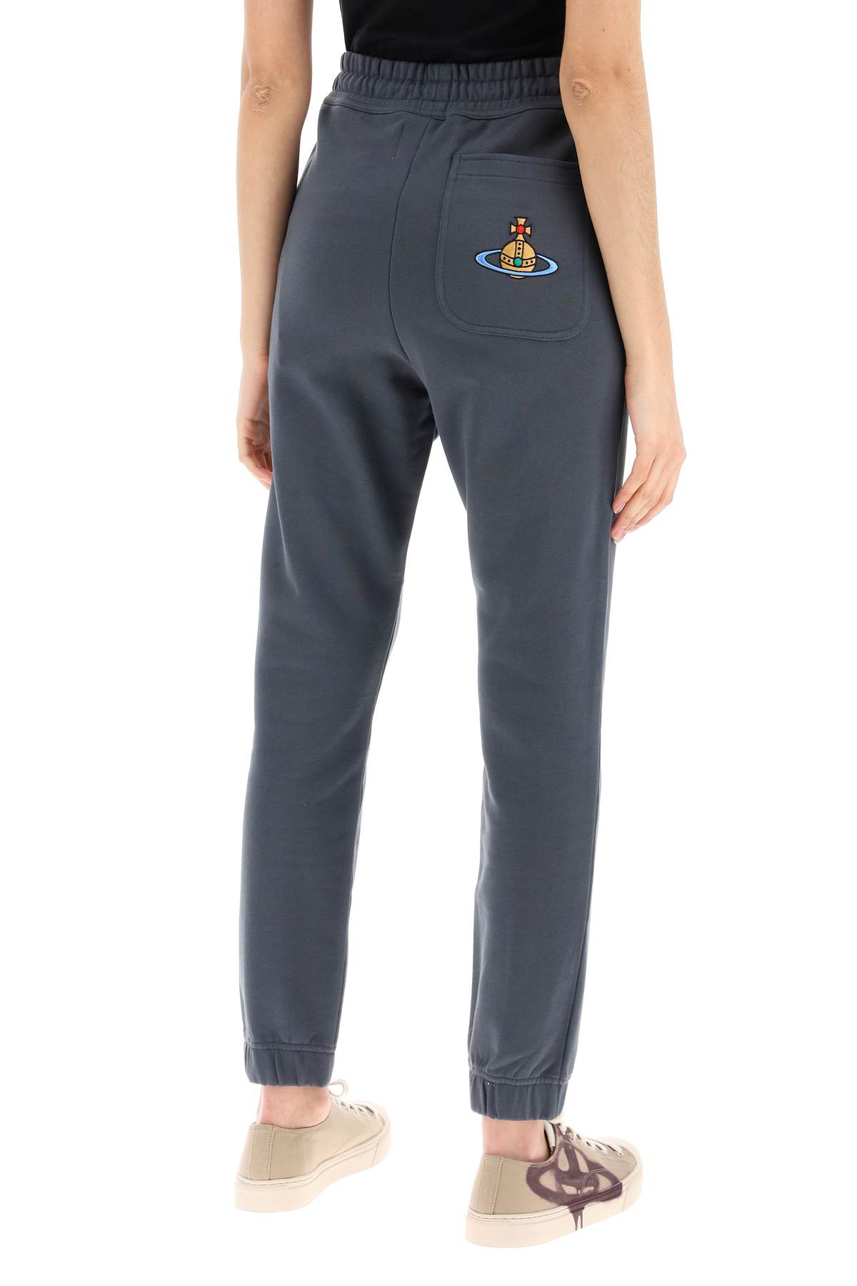 Shop Vivienne Westwood Classic Jogger Pants In Grey (grey)