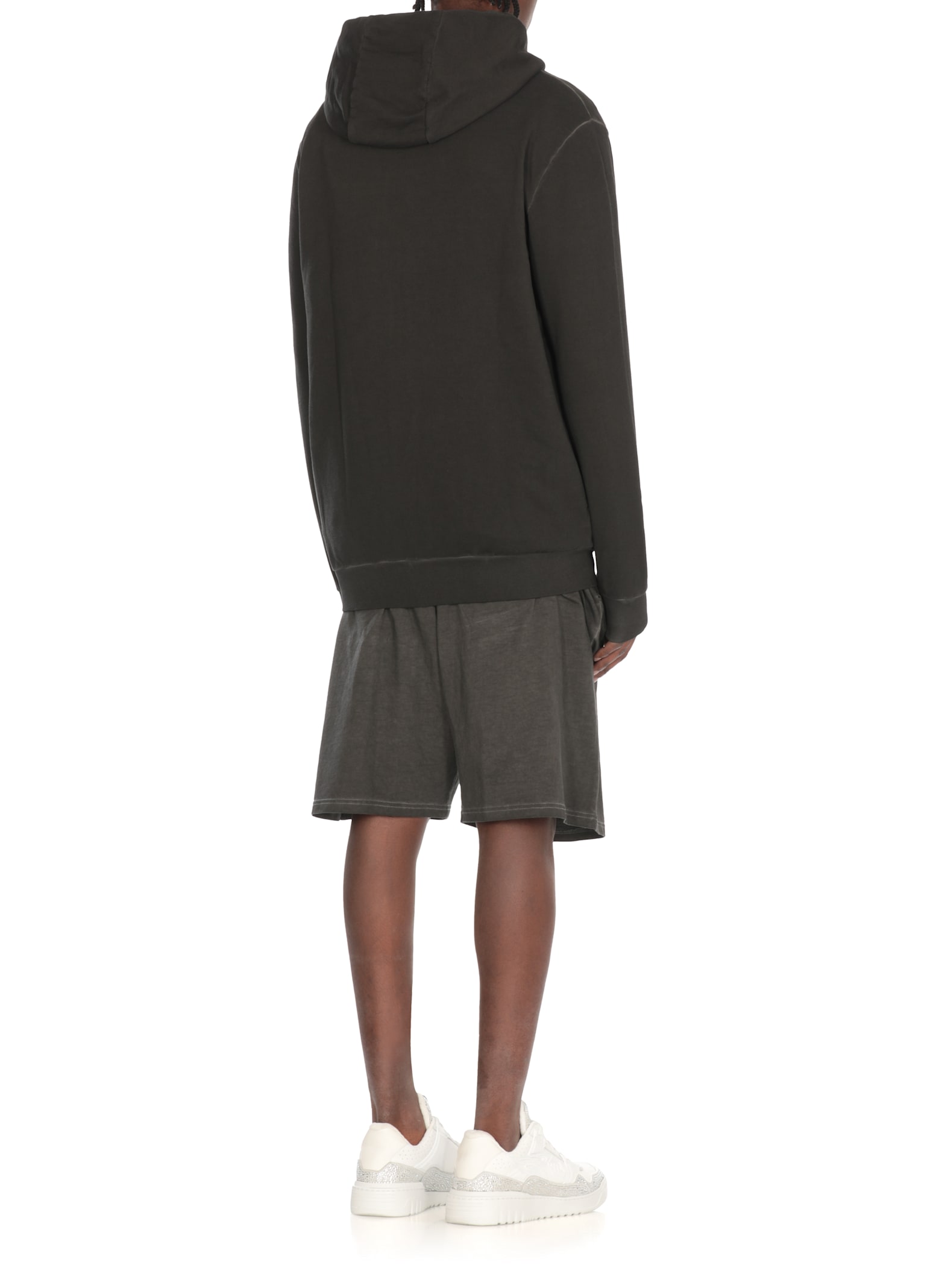 Philipp Plein Black Hoodie With Logo Print
