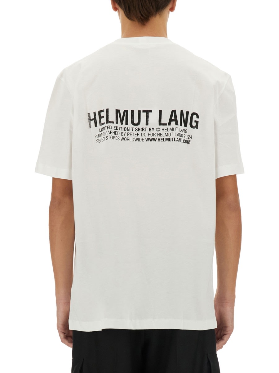 Helmut Lang Skyline Postcard Tee In White