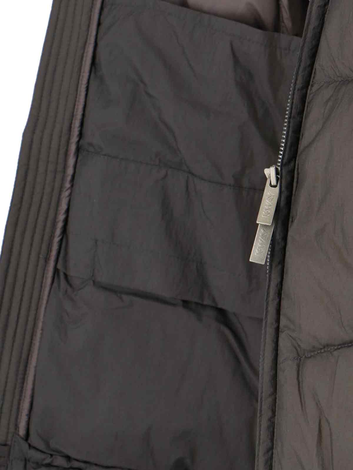 K-way Ripstop Down Jacket In Gray