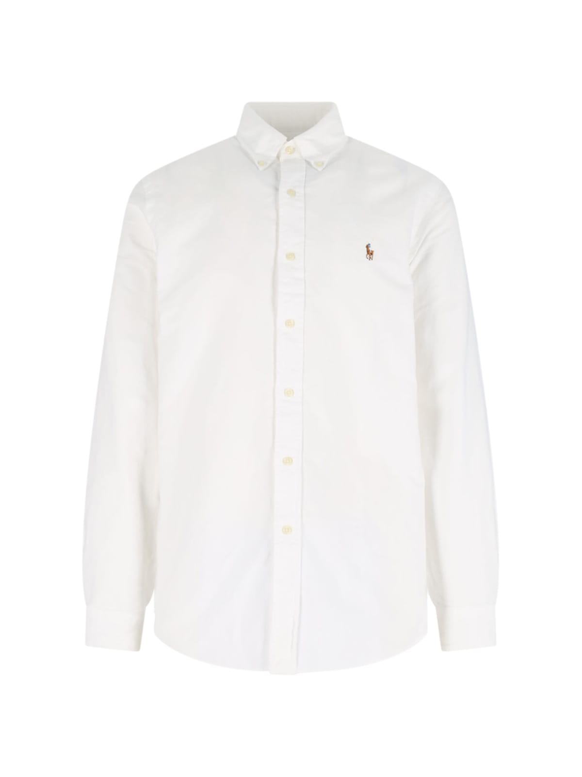 Ralph Lauren Logo Shirt In White