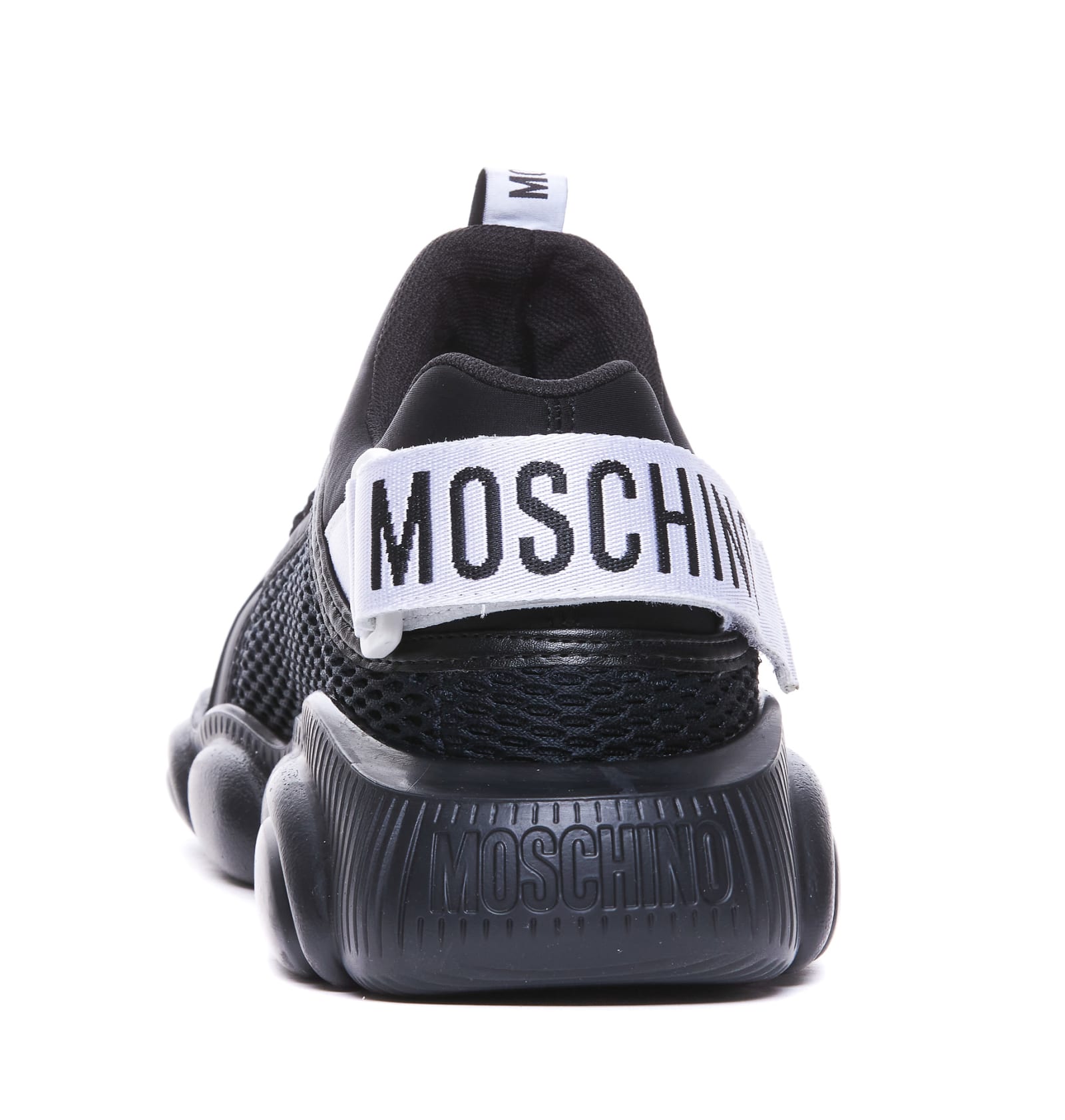 Shop Moschino Teddy Sneakers In Black