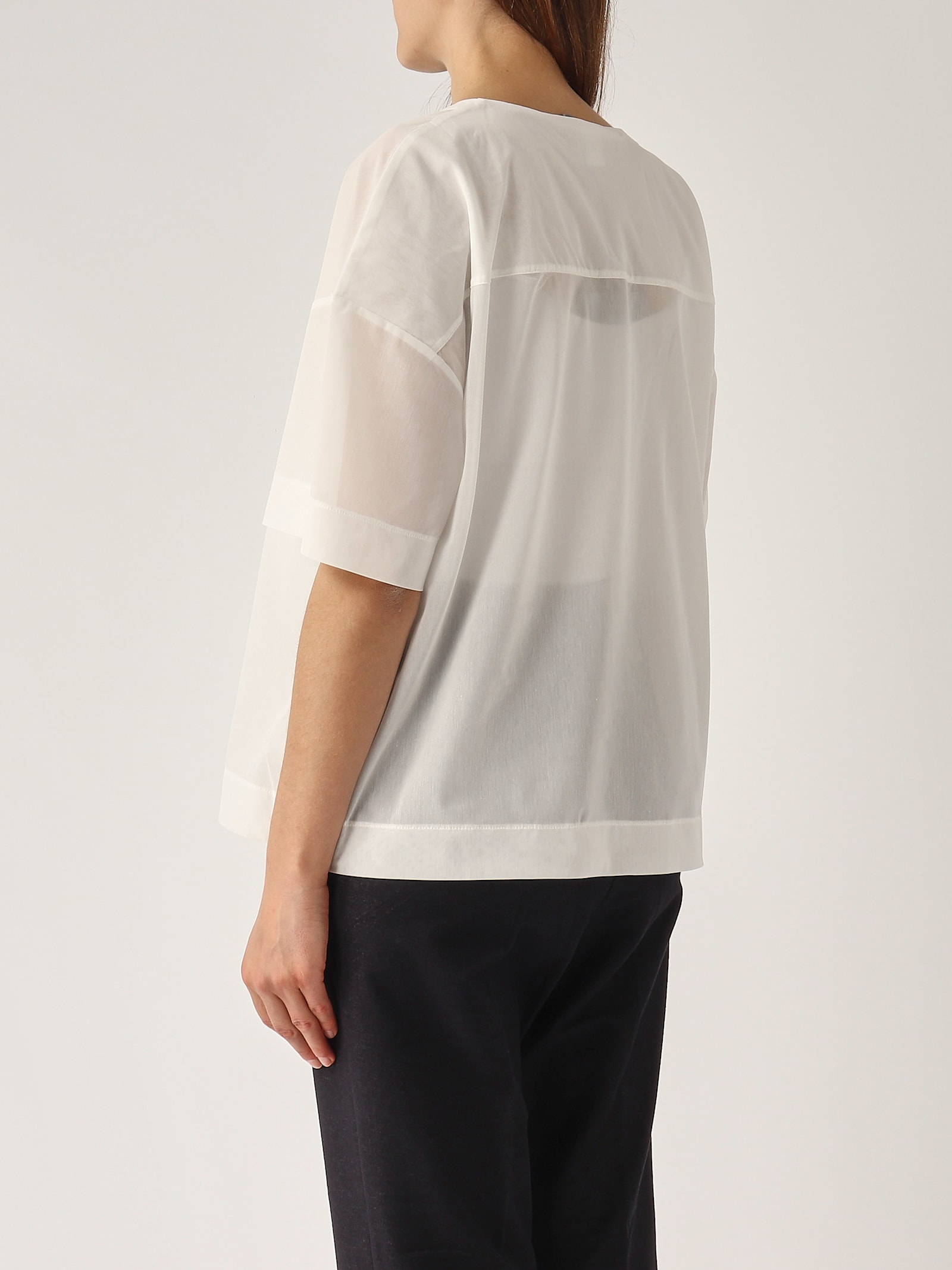 Max Mara Fidato Blouse In Bianco