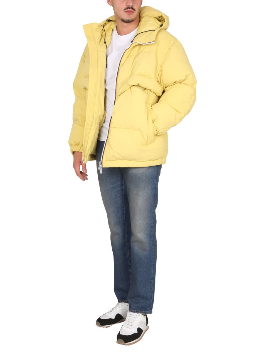 Shop K-way Clauden 2.1 Amiable Padded Jacket In Yellow