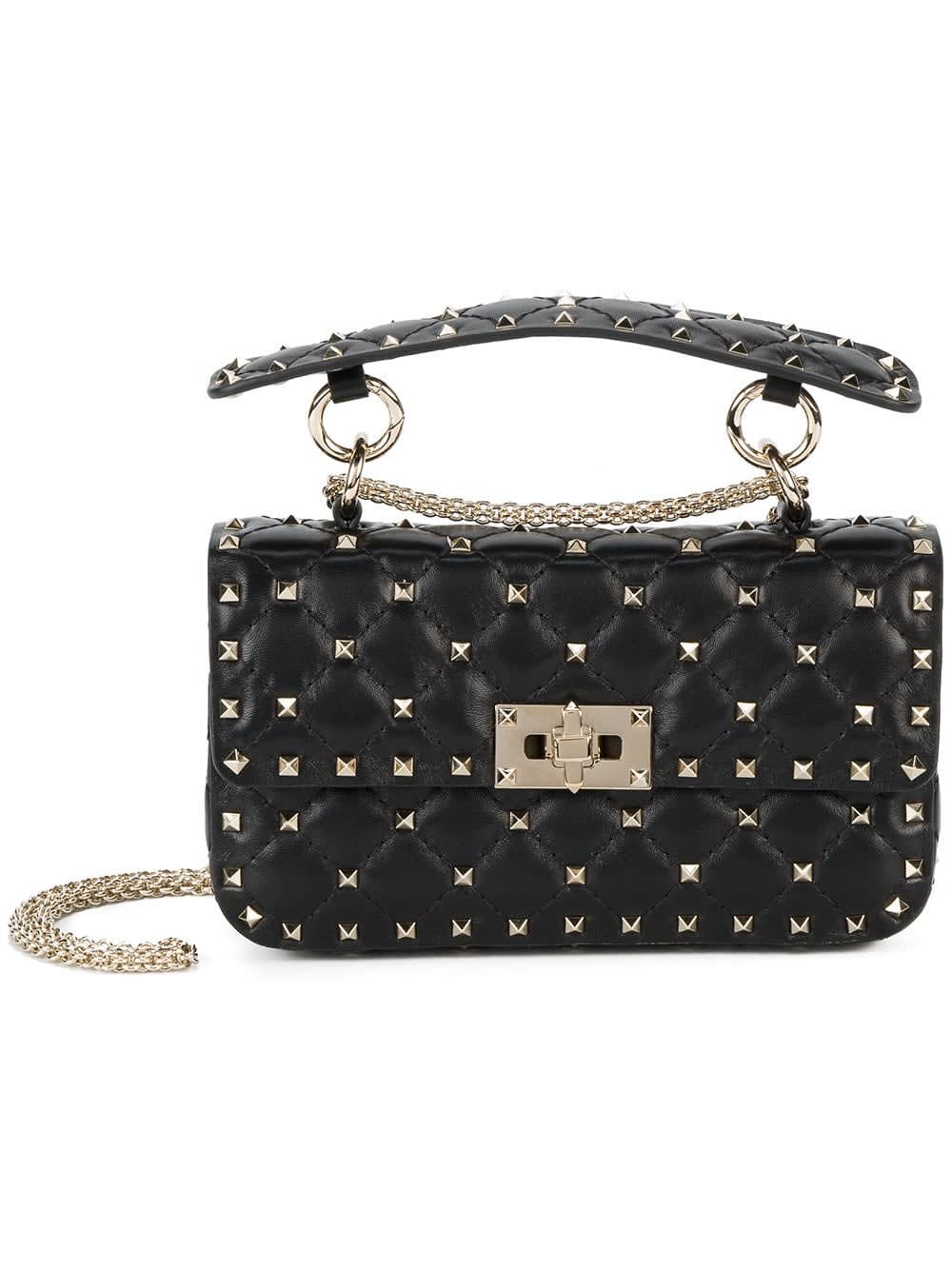 Shop Valentino Small Shoulder Bag Rockstud Spike In No Nero