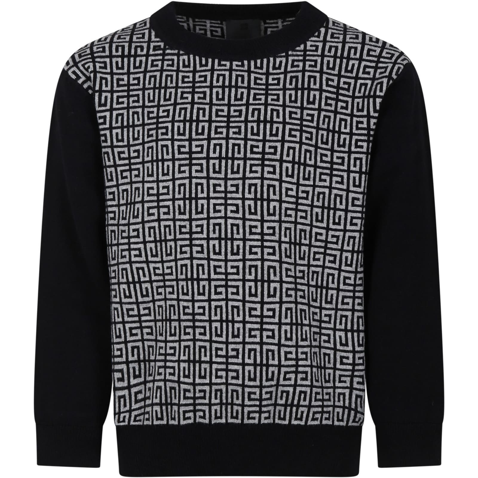 Shop Givenchy Black Sweater For Boy With Logo