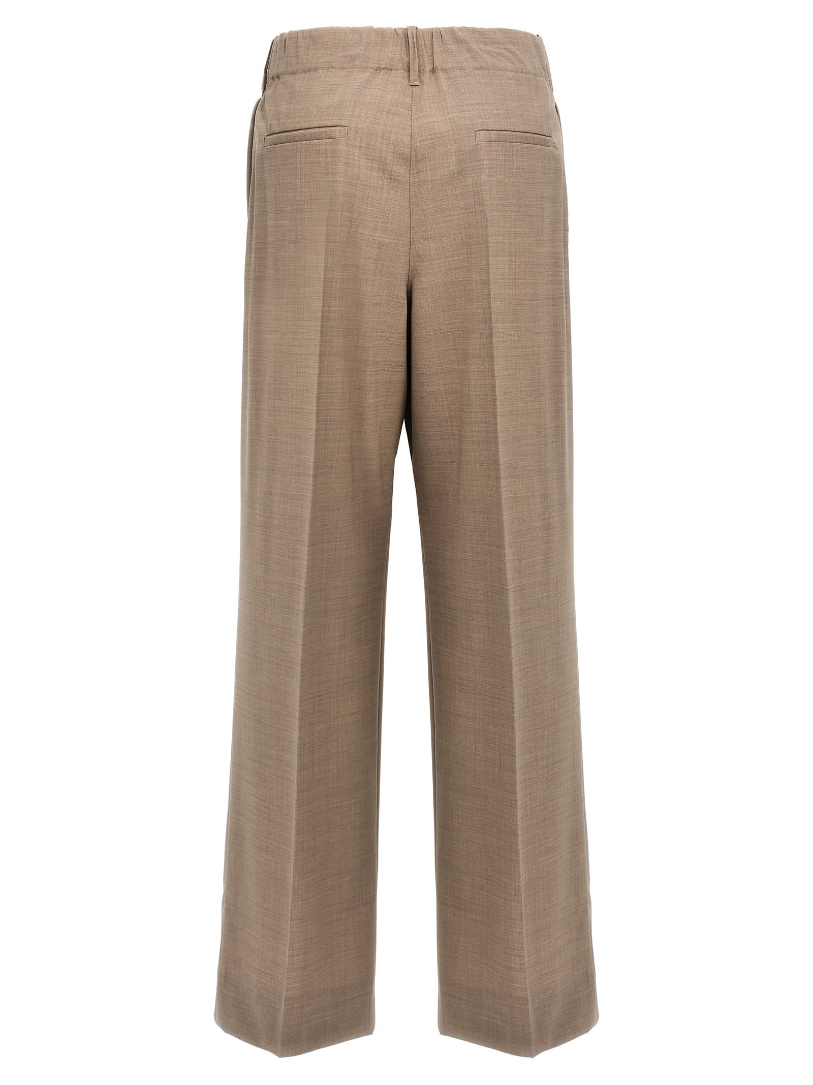 P.a.r.o.s.h . Trousers In Greige Scuro