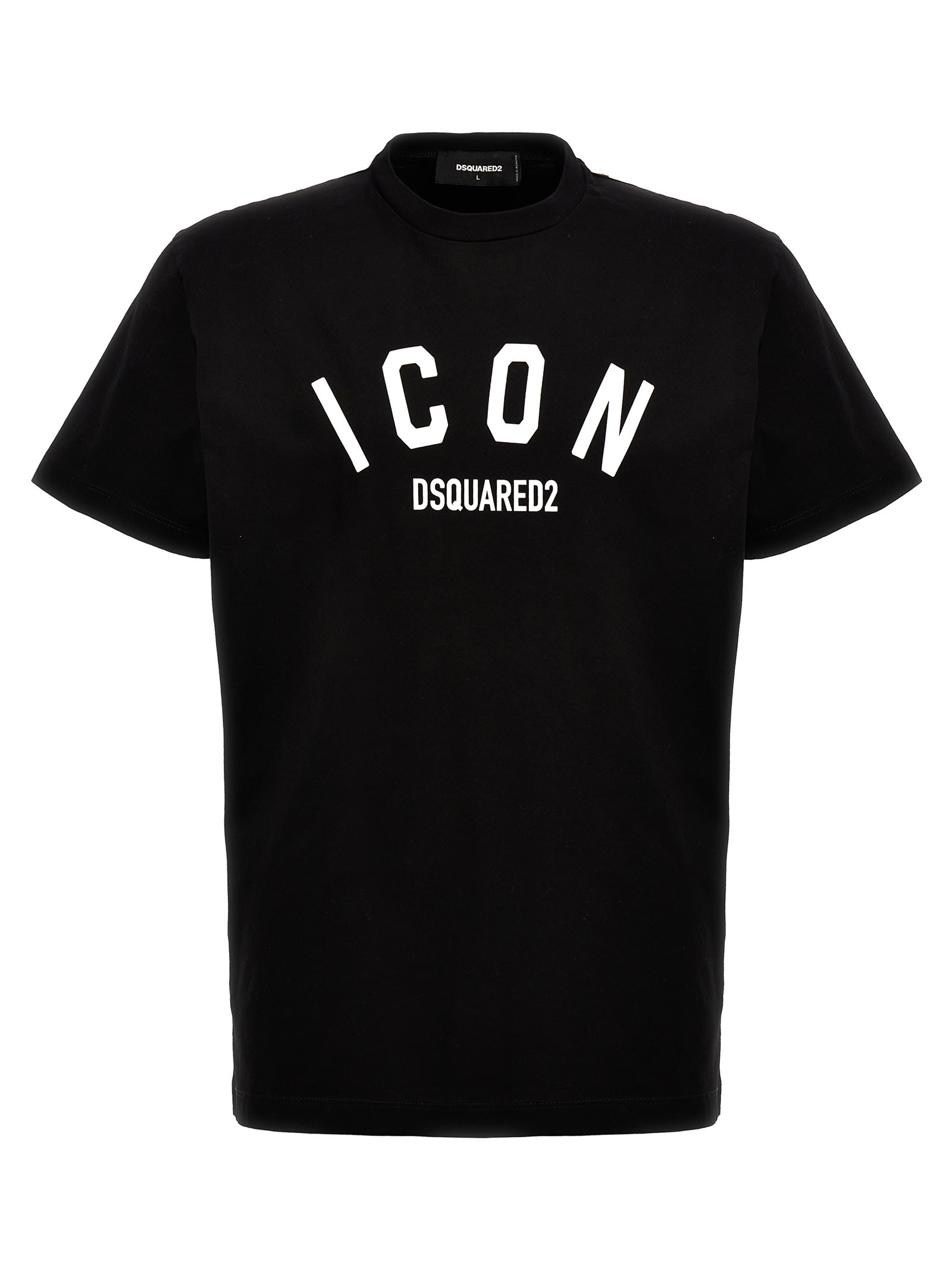 Shop Dsquared2 Be Icon T-shirt In White/black
