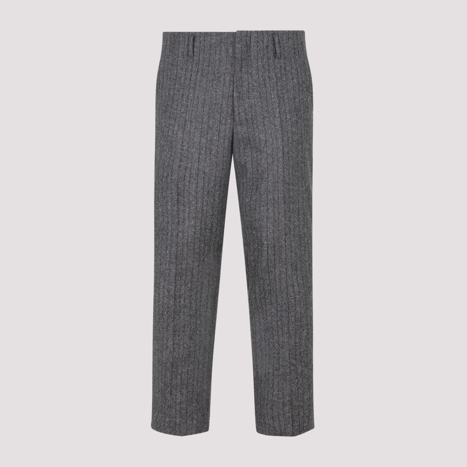 Shop Dries Van Noten Wool Pants In Grey