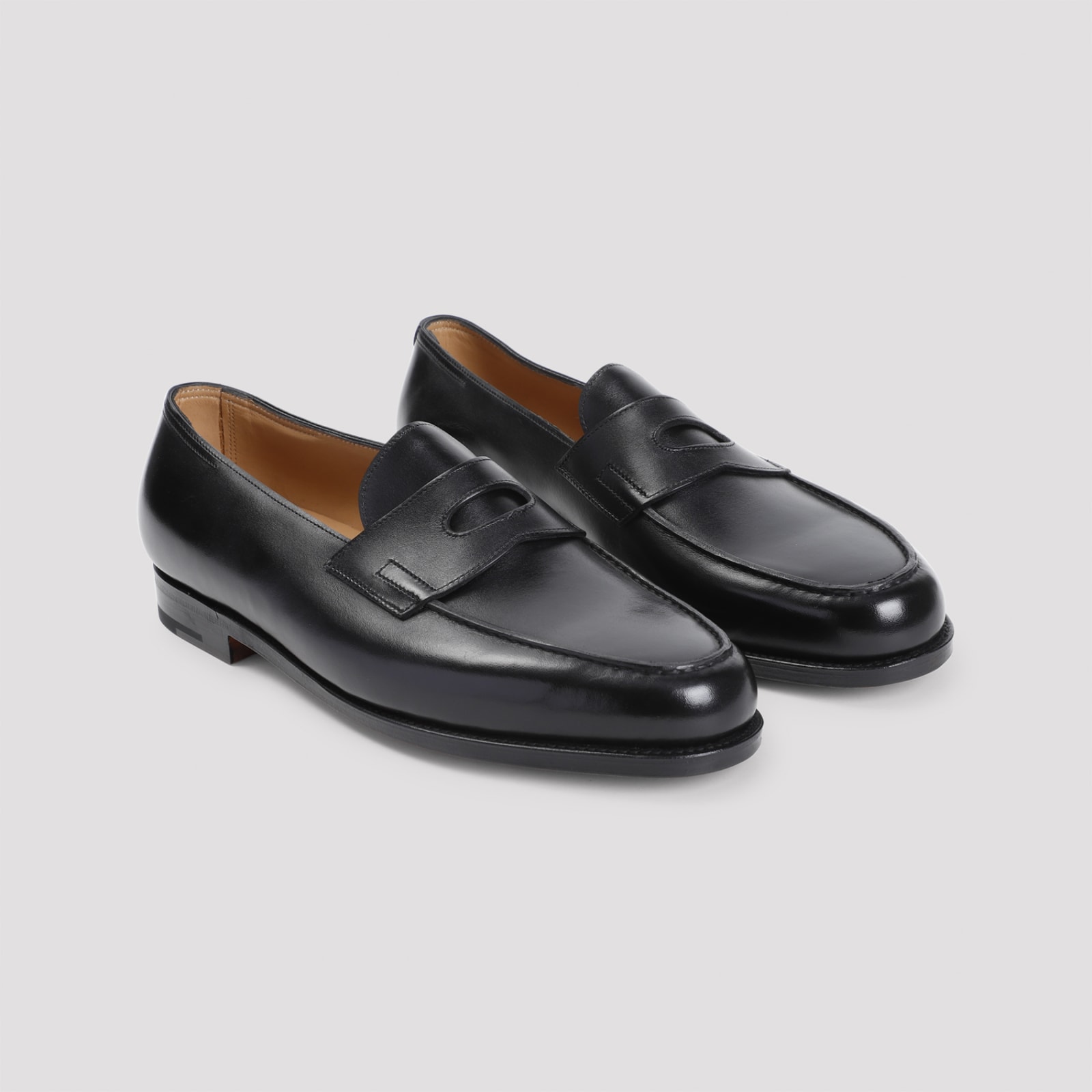 Shop John Lobb Lopez Loafers In R Black