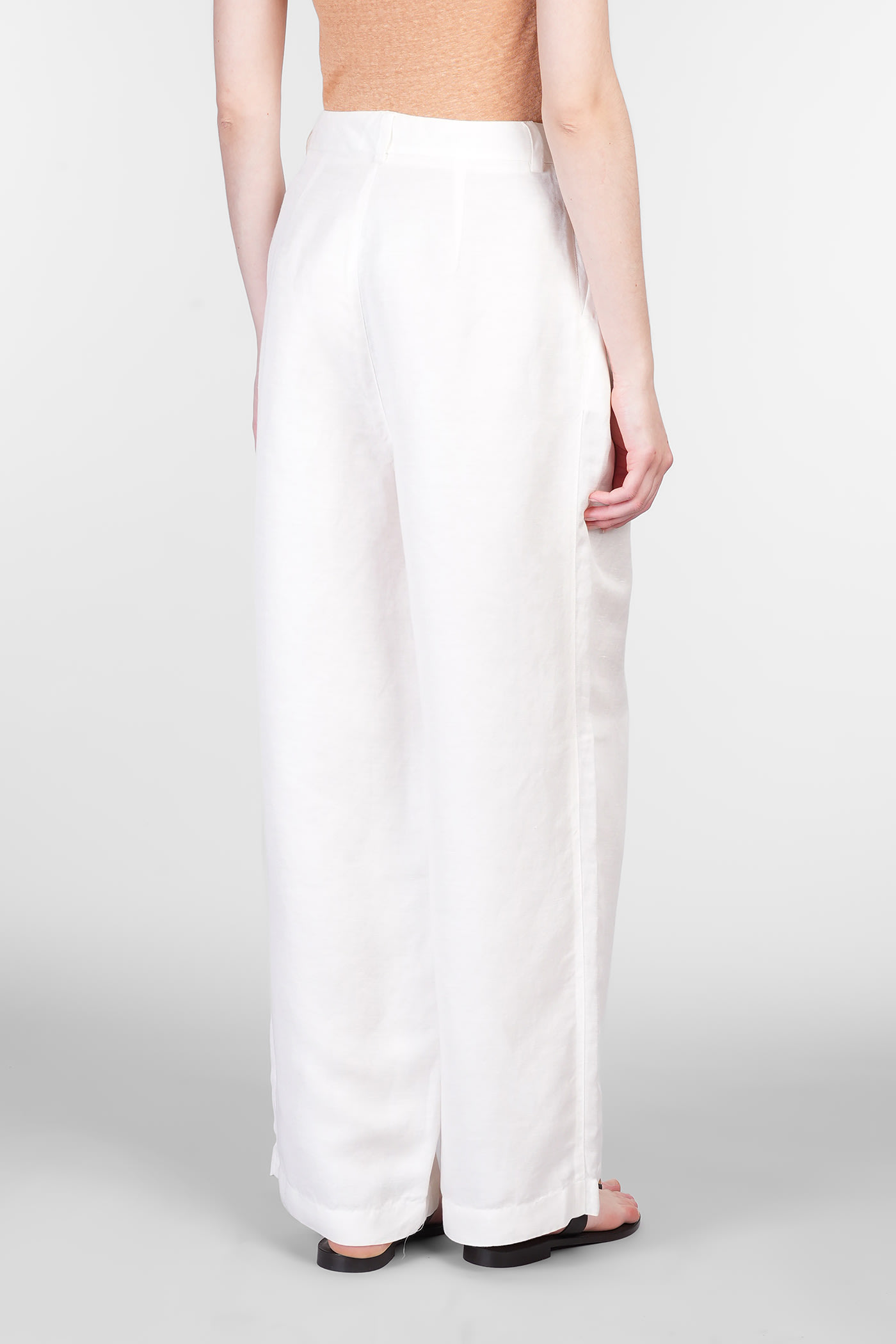 Shop 120% Lino Pants In Beige Linen