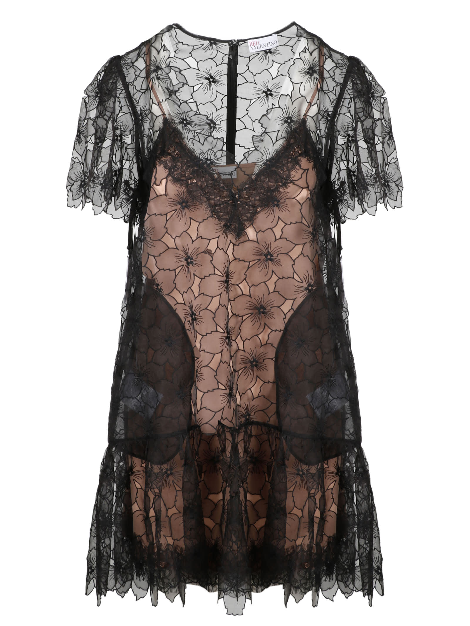 Photo of  RED Valentino Floral Silk Dress- shop RED Valentino Dresses, Silk Dresses online sales