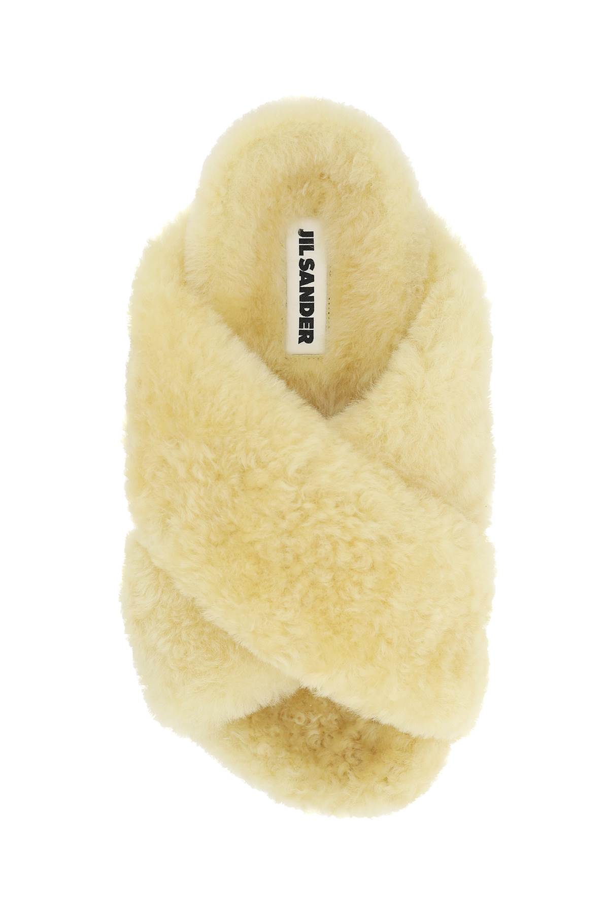 Jil Sander Off-white Oversized Wrapped Sandals In Butter (beige)
