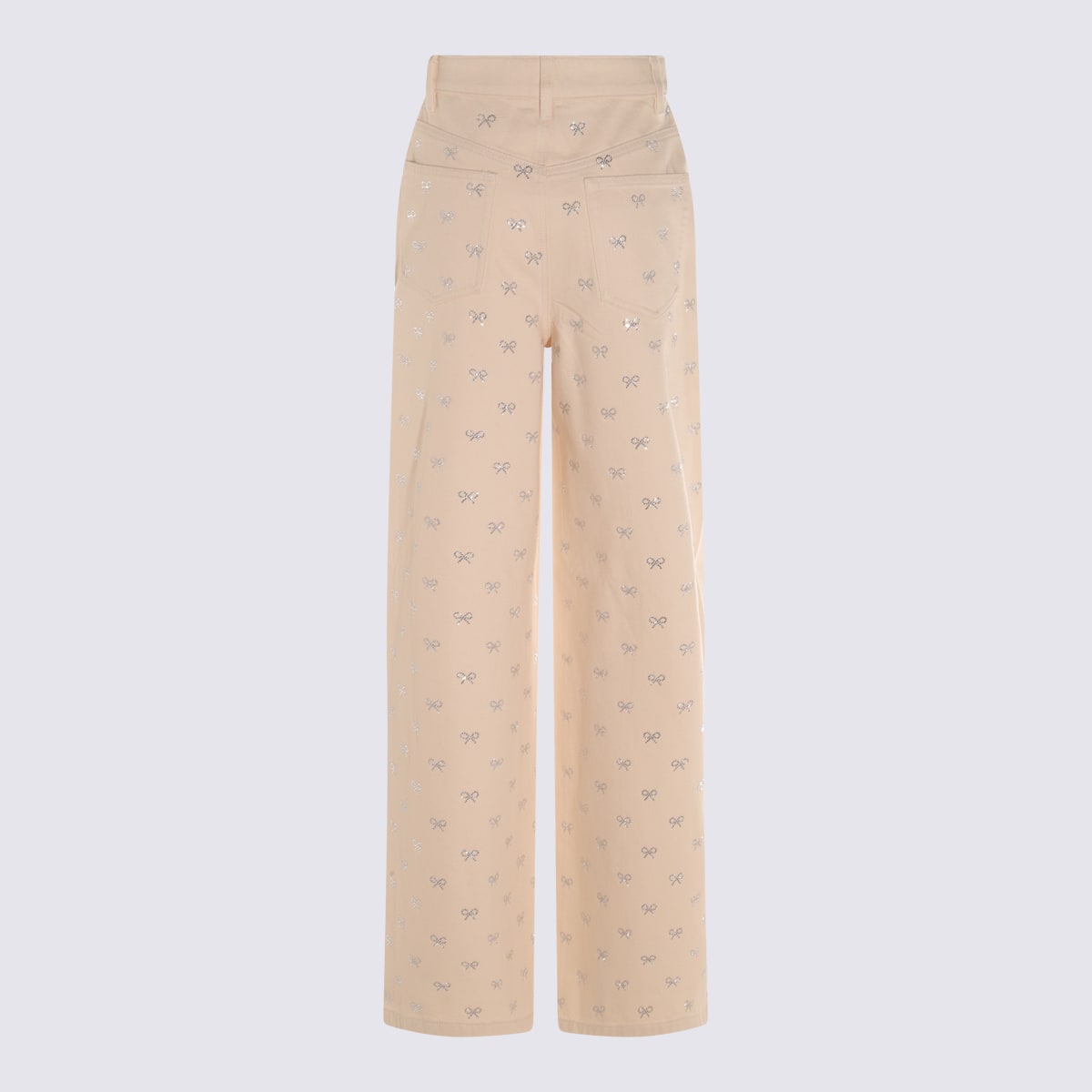 SELF-PORTRAIT CREAM DENIM JEANS 