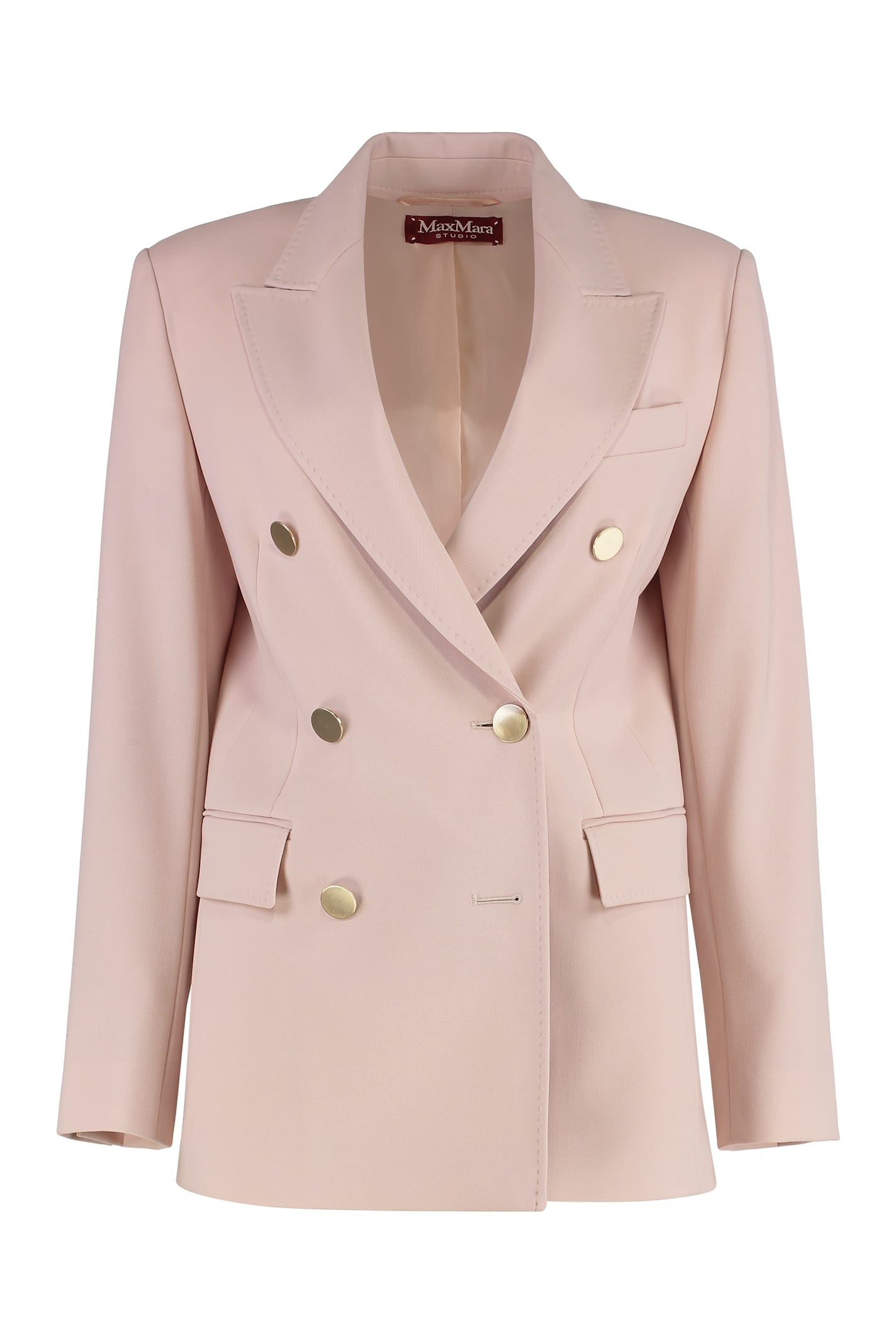 Shop Max Mara Edicola Double-breasted Wool Blazer