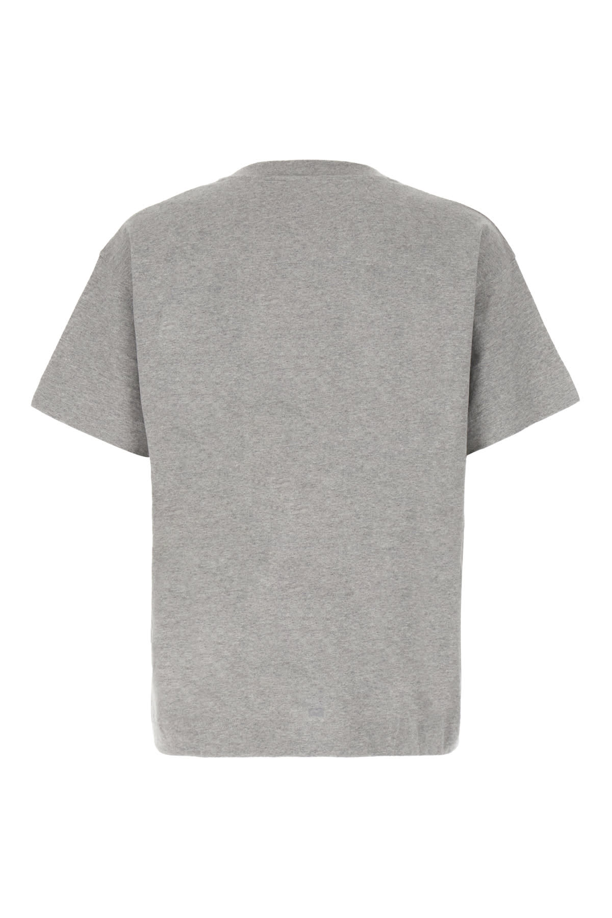 Shop Givenchy Melange Grey Cotton T-shirt In 055