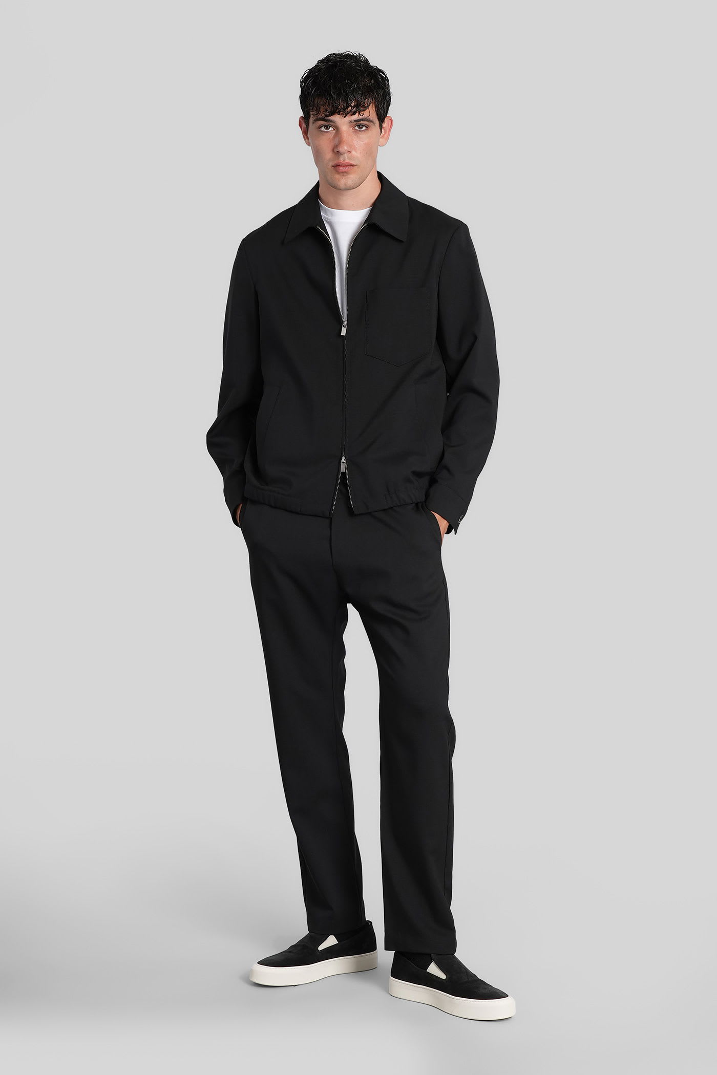 Barena Venezia Bativoga Pants In Black Wool In Black