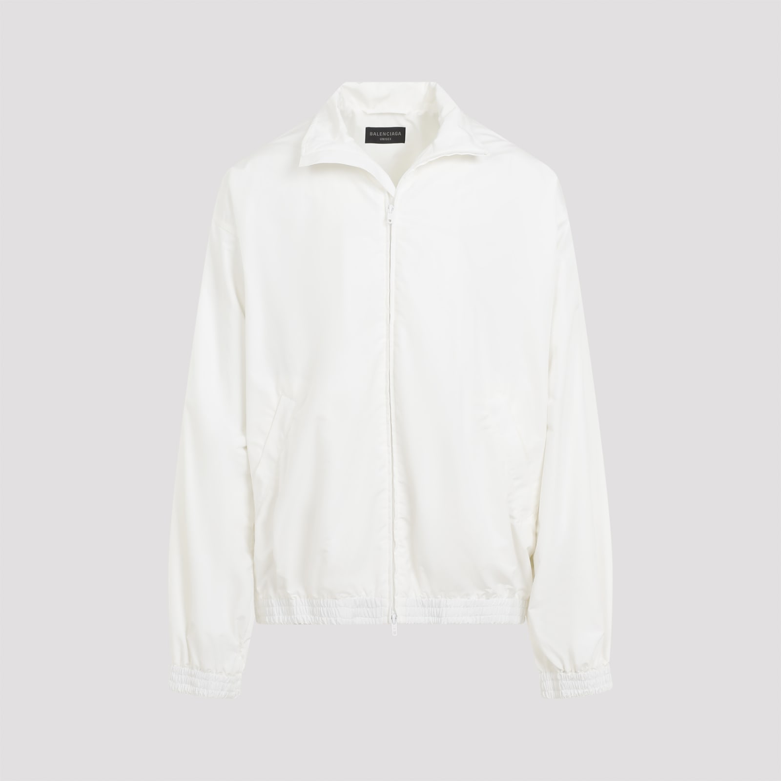 Shop Balenciaga Medium Fit Tracksuit Jacket In White