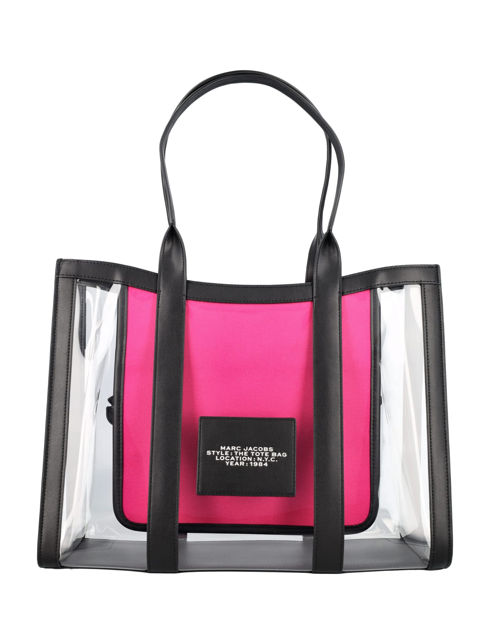 Shop Marc Jacobs The Clear Large Tote Bag In Black