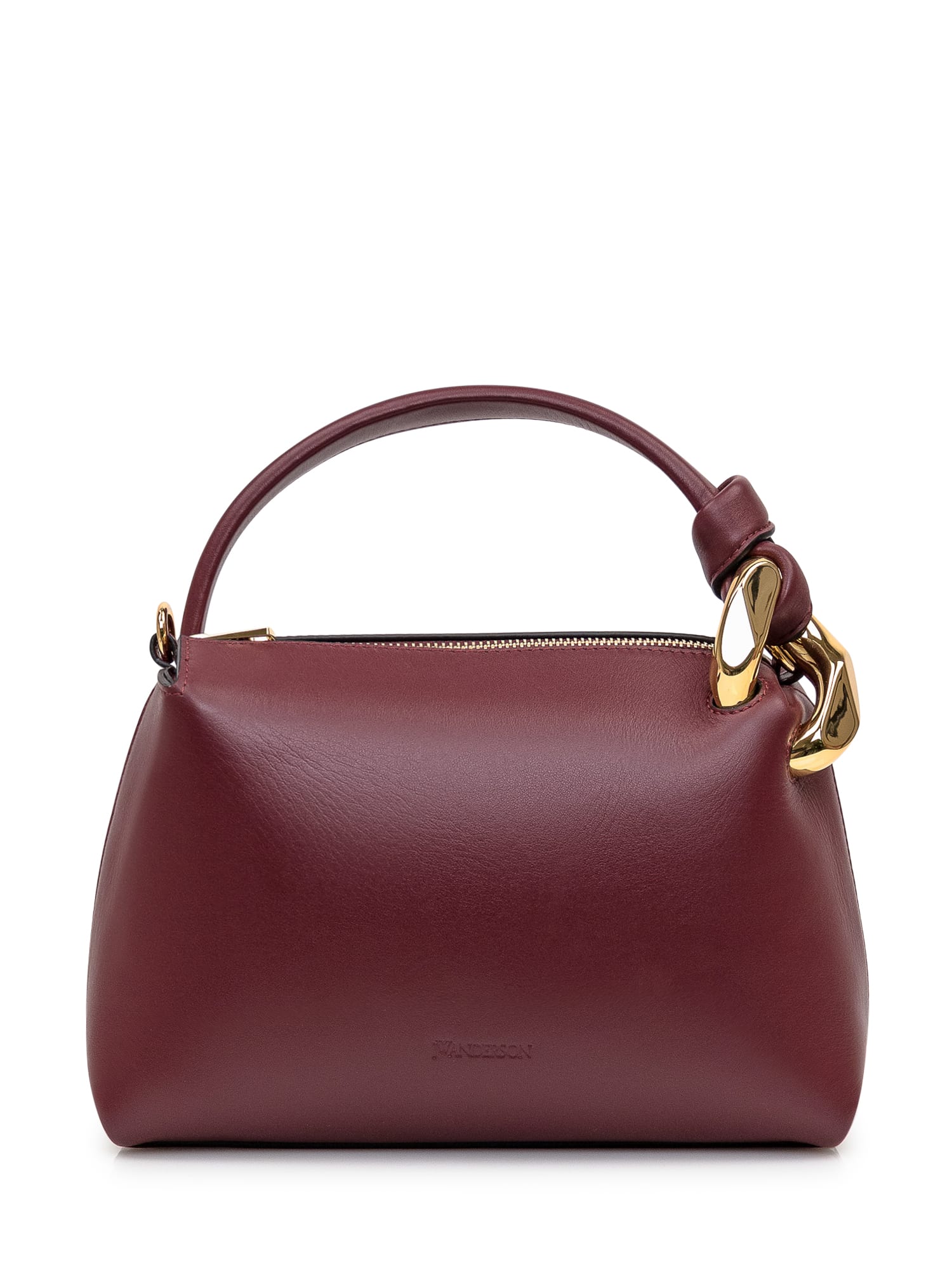 Shop Jw Anderson The Jwa Small Bag In Burgundy