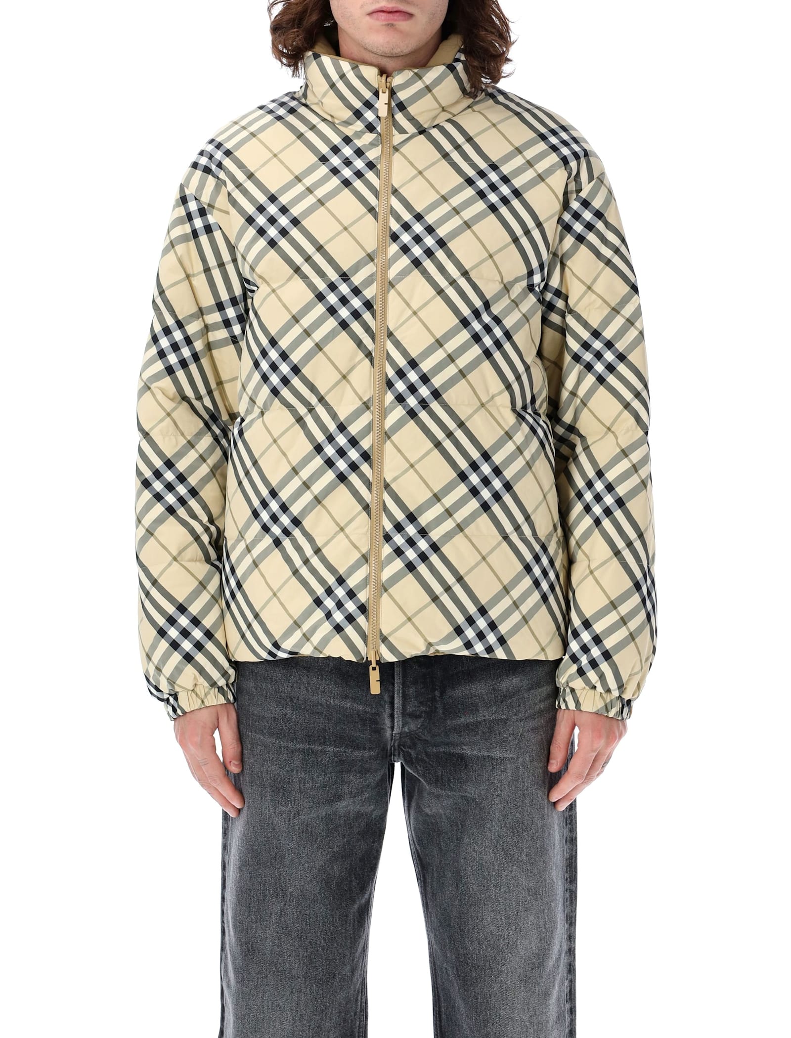 Reversible Check Down Jacket