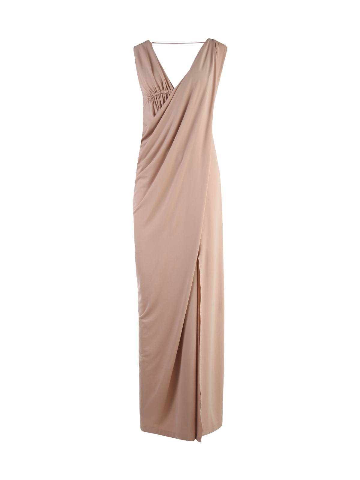Alberta Ferretti Organzino Eco Friendly Viscose Sleeveless Long Dress
