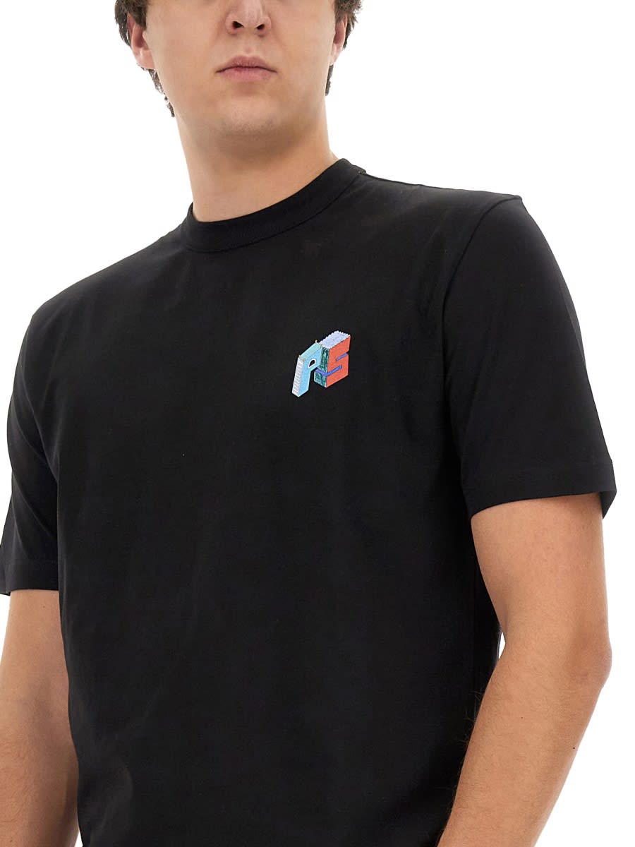 Shop Ps By Paul Smith T-shirt With Logo In Black
