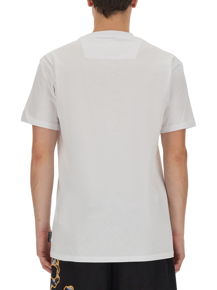 Shop Philipp Plein T-shirt With Logo In White
