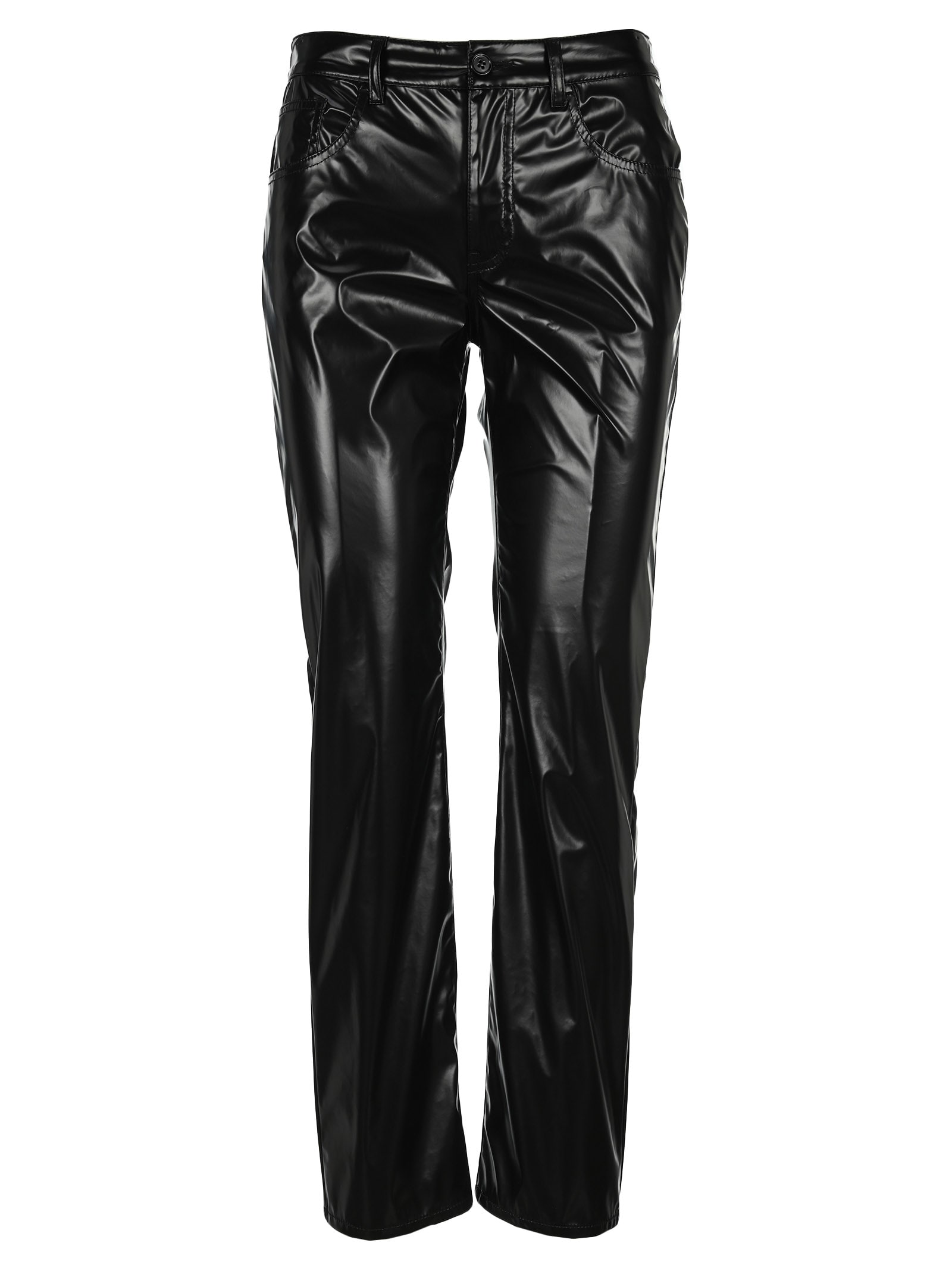 Mm6 Maison Margiela Mm6 Vynil Pants In Black | ModeSens