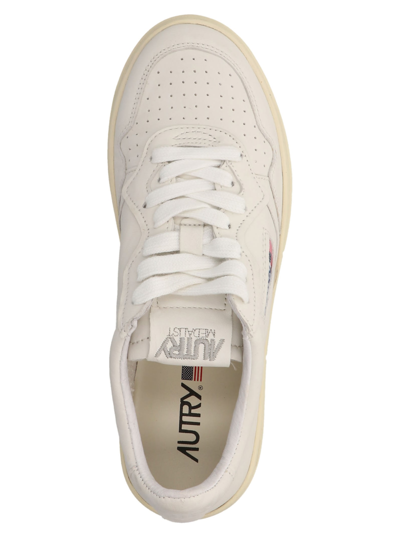 Shop Autry 01 Sneakers In White