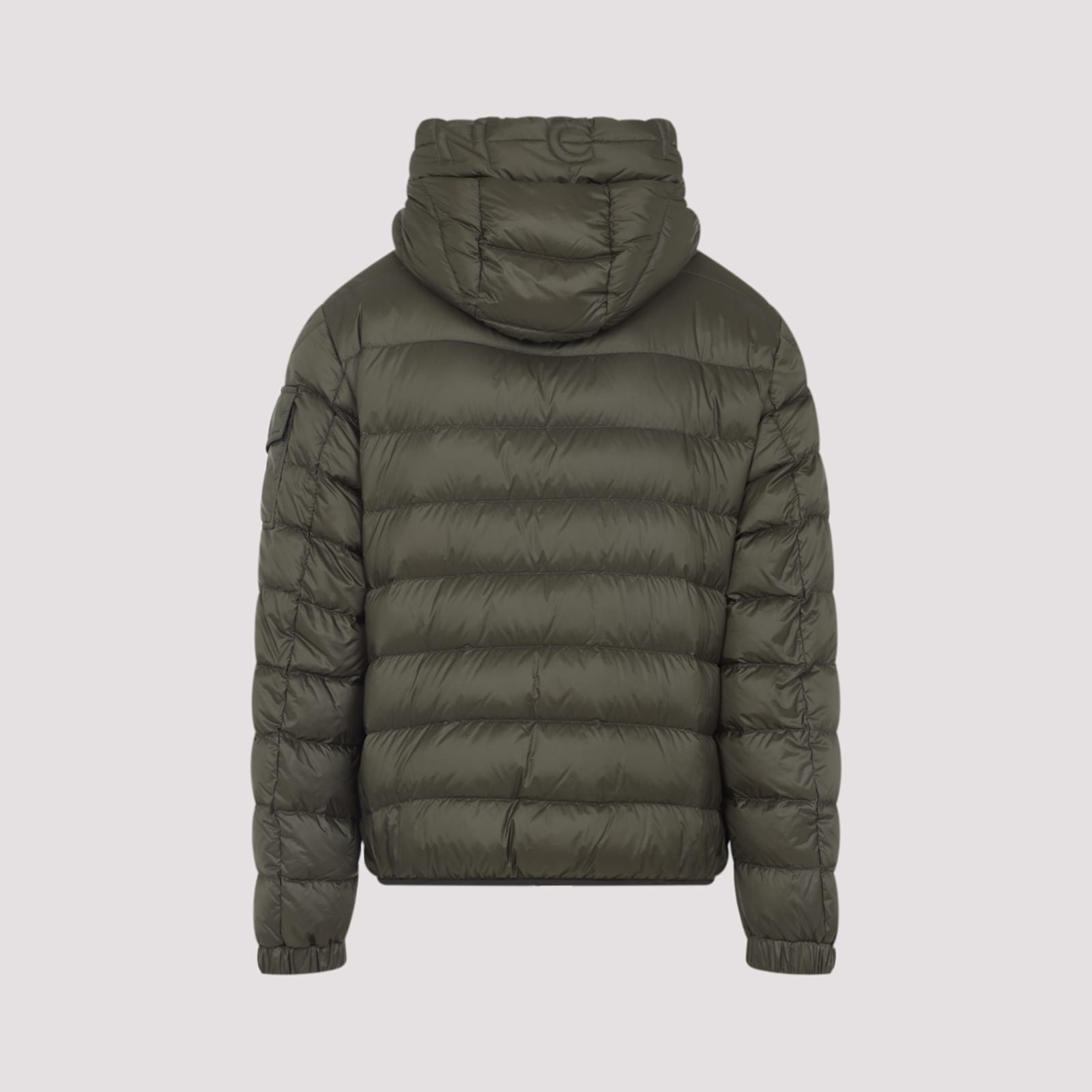 Moncler Insulated Lightweight Waistcoat With Silhouette In Green