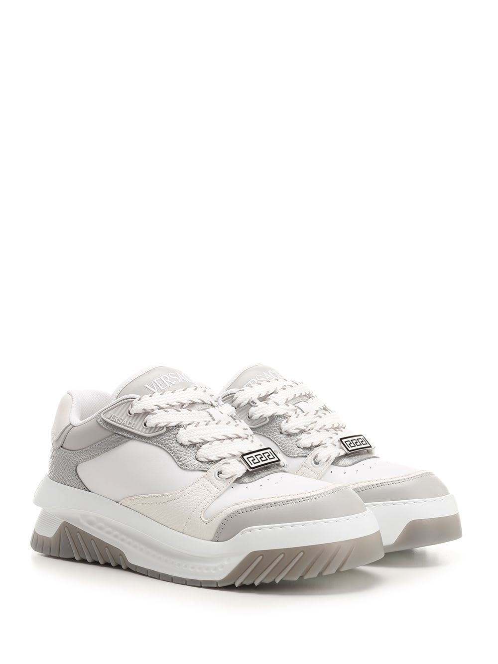 Shop Versace Odissea Sneakers In Grey