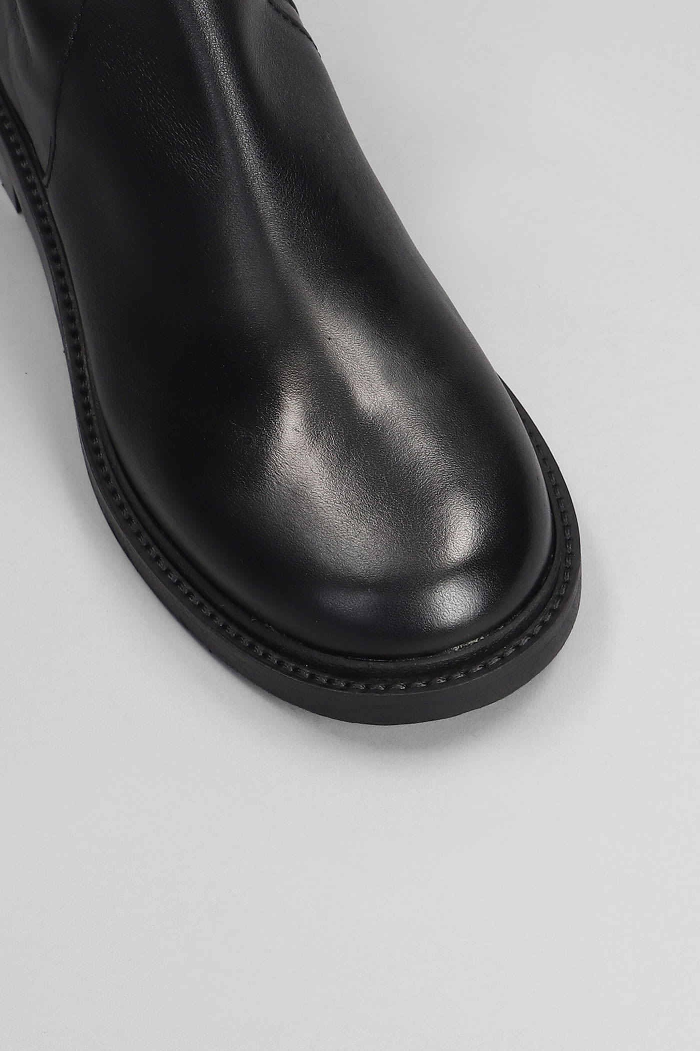 Shop See By Chloé Signature 1 Low Heels Ankle Boots In Black Leather