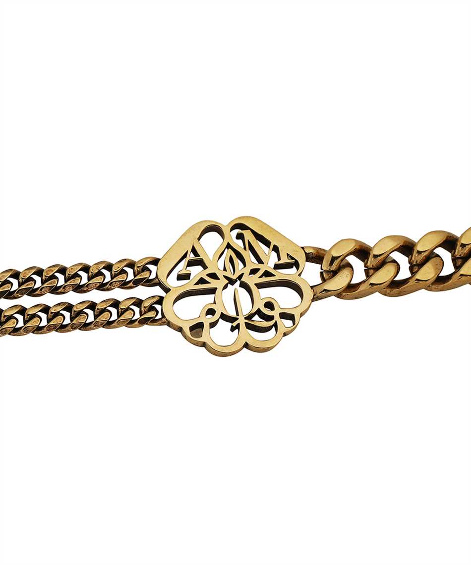 Shop Alexander Mcqueen Gold-toner Brass Bracelet