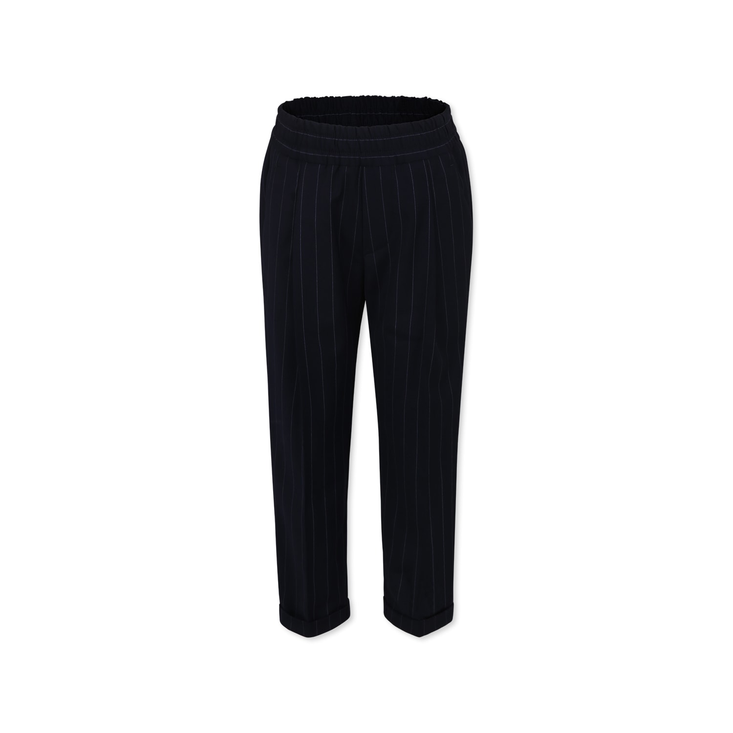 Dondup Blue Trousers For Boy With Logo In Blue