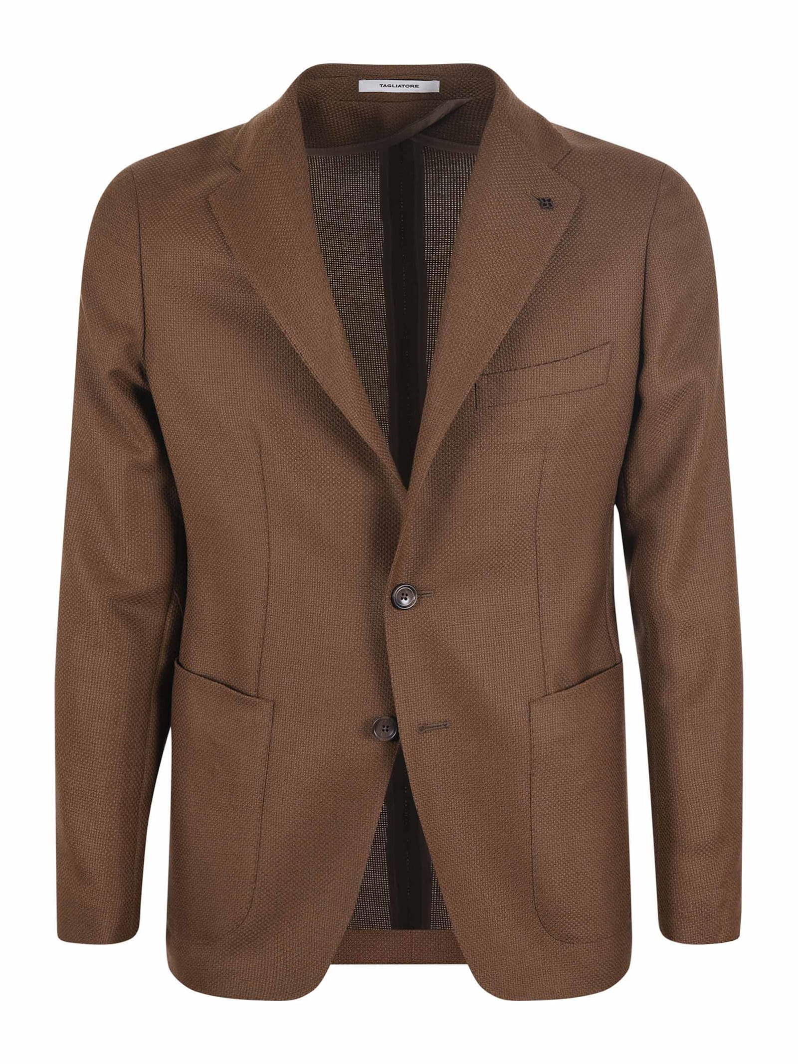 Shop Tagliatore Jacket In Camel