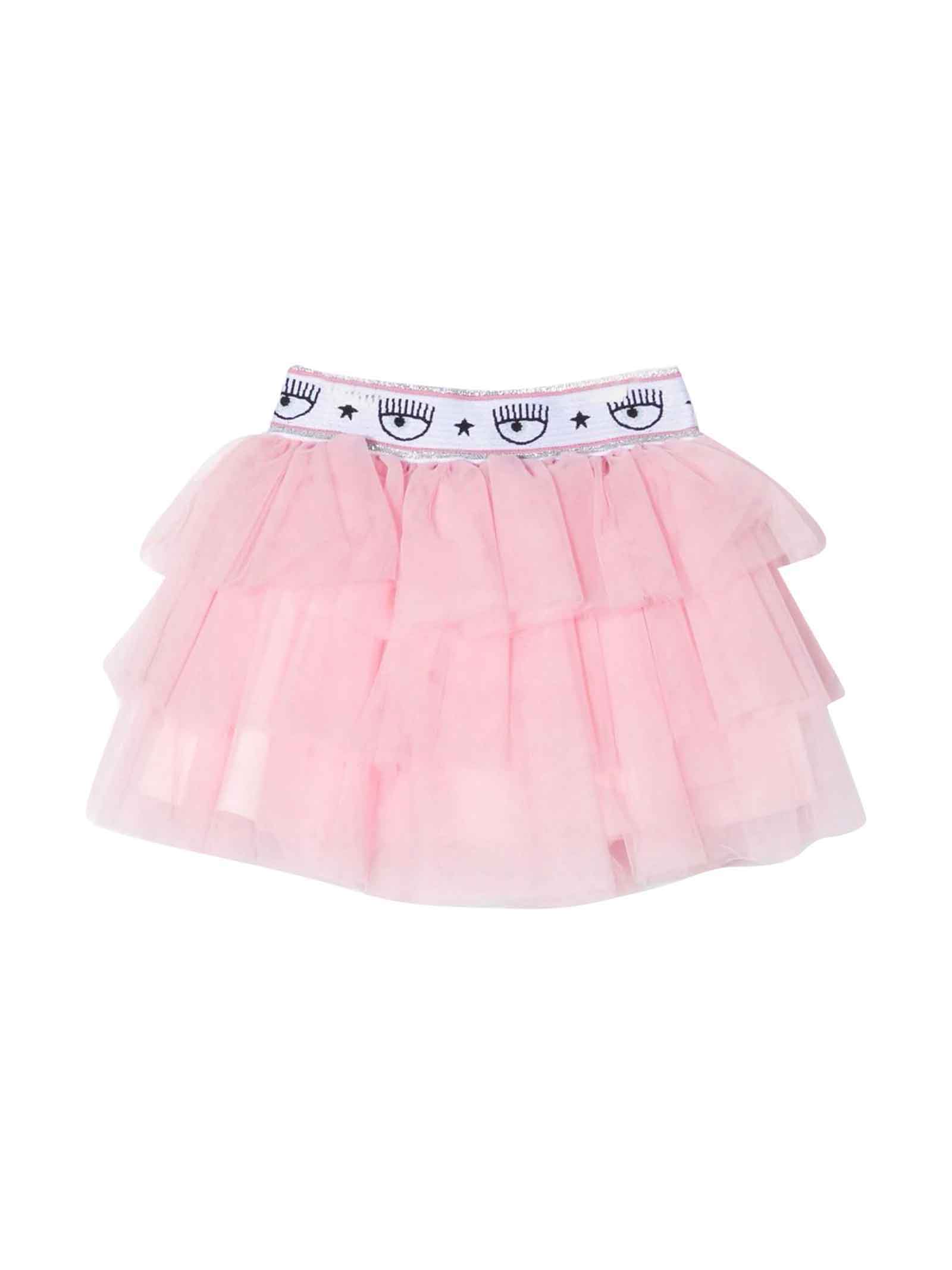 Chiara Ferragni Newborn Pink Skirt