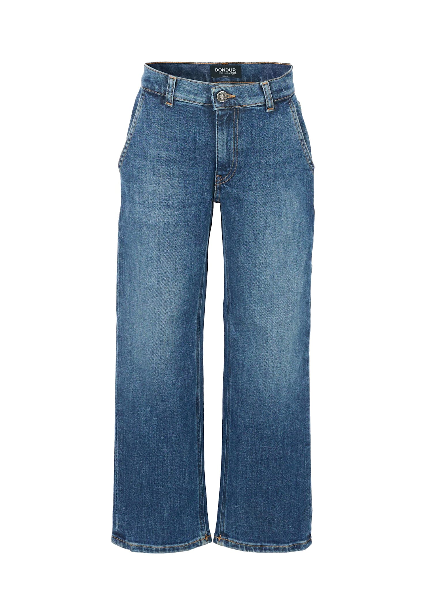 Dondup Kids' Blue Denim Jeans For Girl With Logo